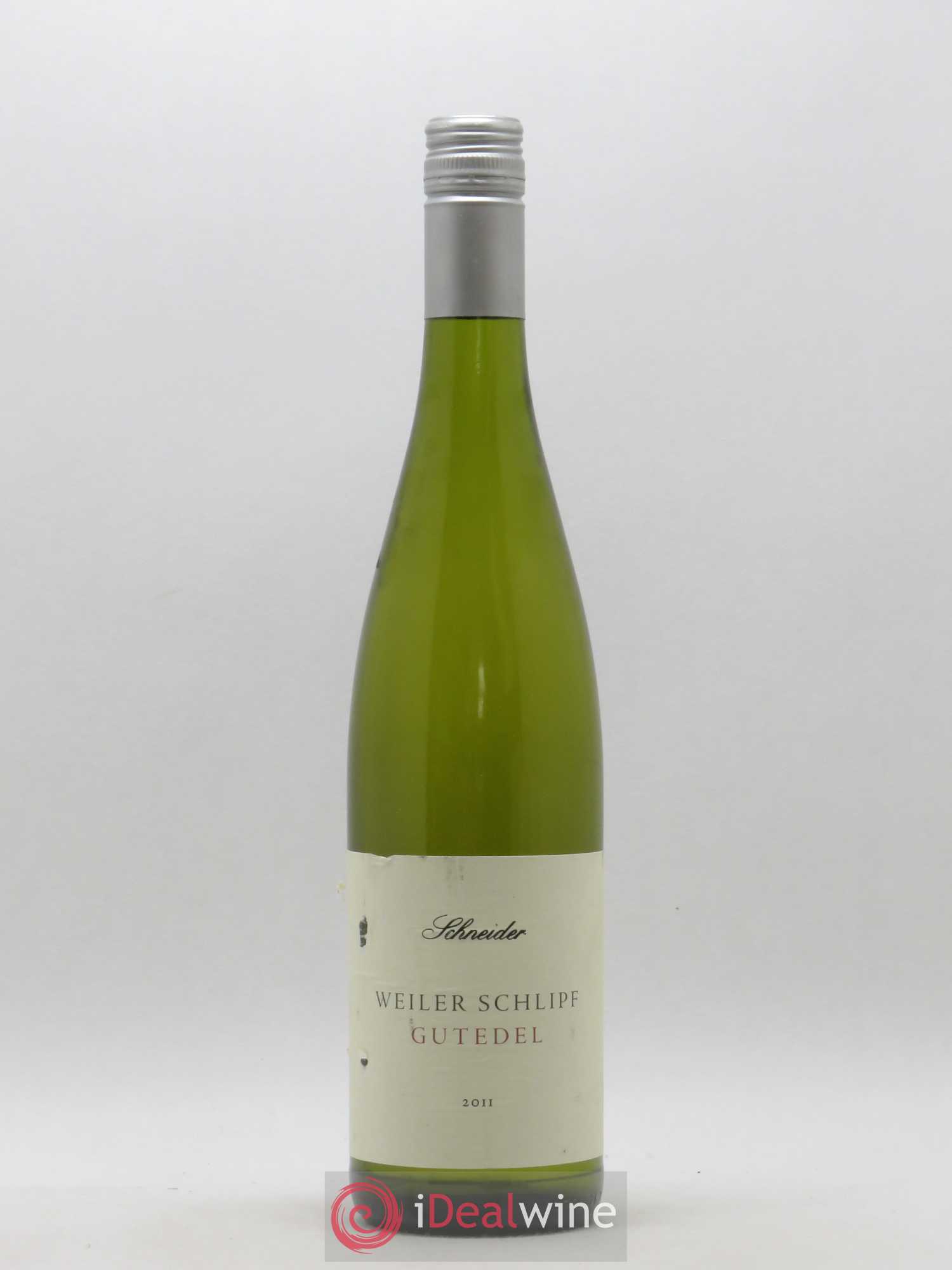 Allemagne Pfalz Baden Weiler Schlipf Gutedel Trocken Schneider (sans prix de réserve) 2011 - Posten von 1 Flasche - 0