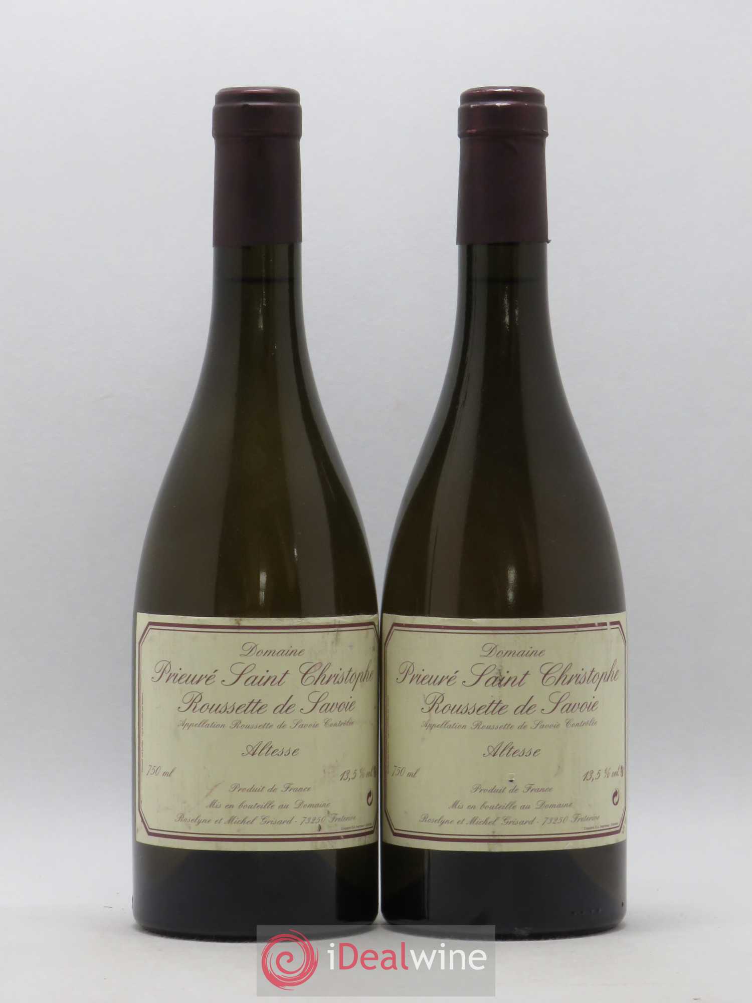 Vin de Savoie Altesse Prieuré Saint Christophe (sans prix de réserve) - Posten von 2 Flaschen - 0