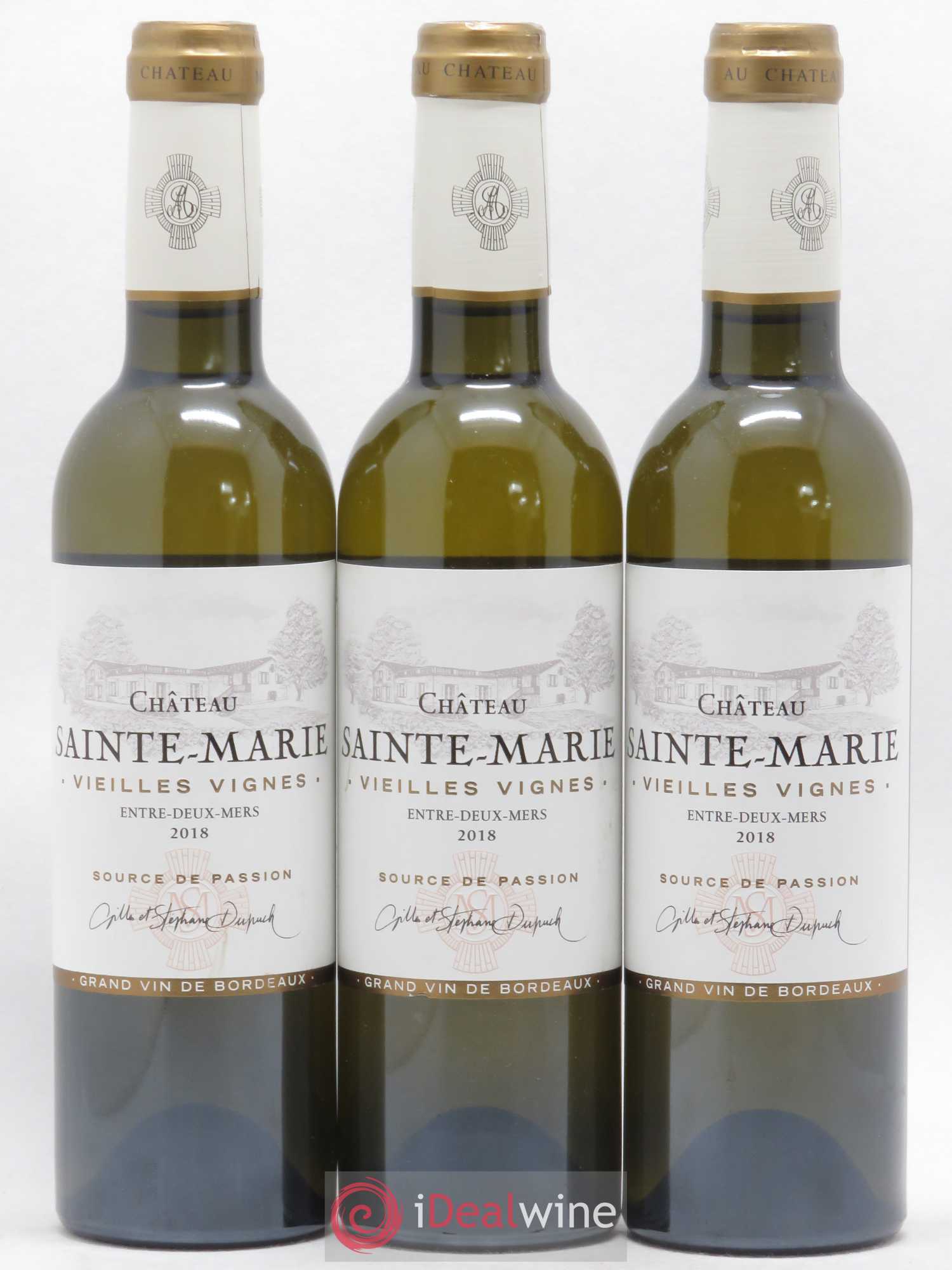 Entre-deux-Mers Château Saint Marie Vieilles Vignes (sans prix de réserve) 2018 - Posten von 6 Demi-Flaschen - 2
