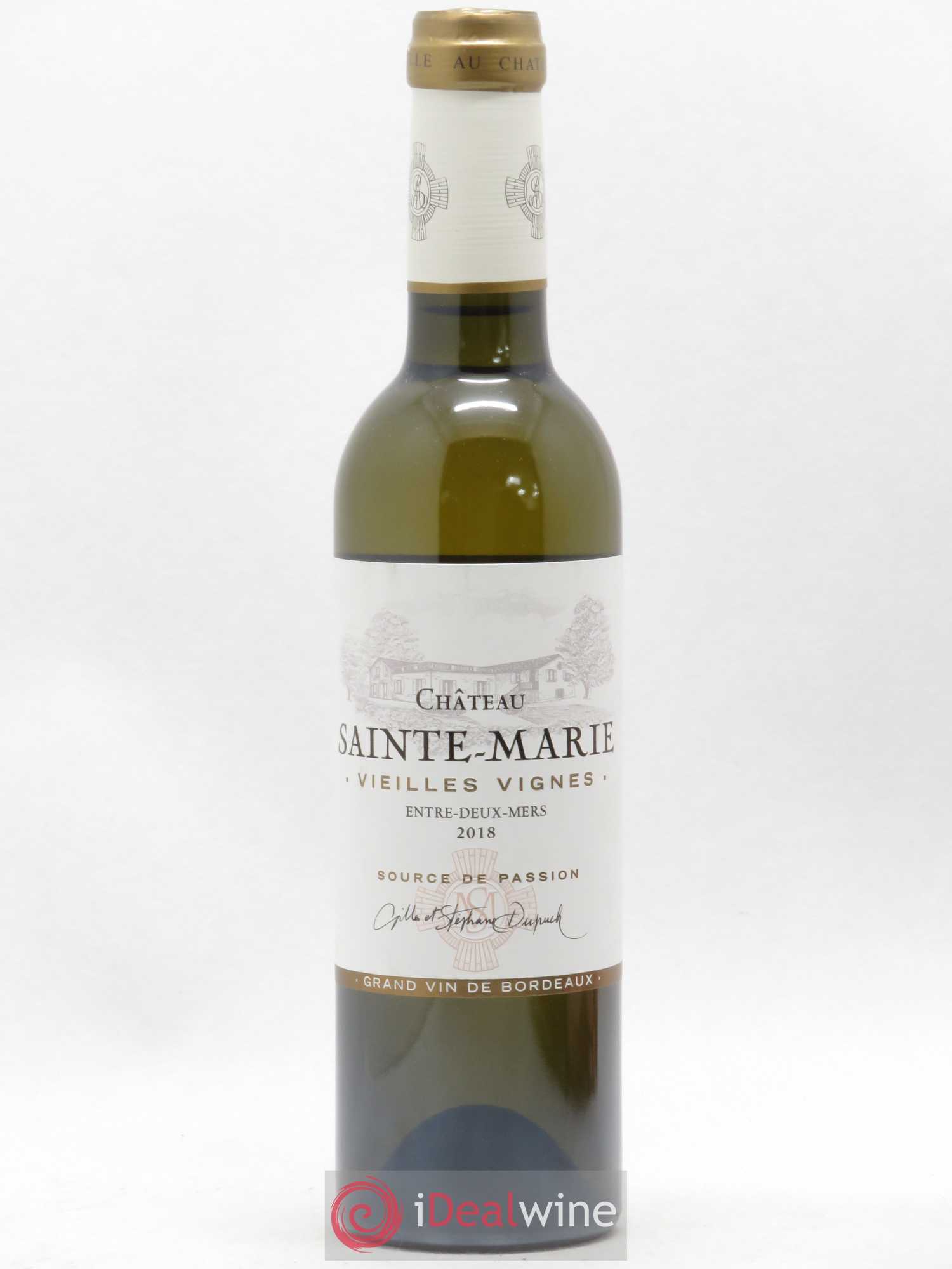 Entre-deux-Mers Château Saint Marie Vieilles Vignes (sans prix de réserve) 2018 - Posten von 1 Demi-Flasche - 0
