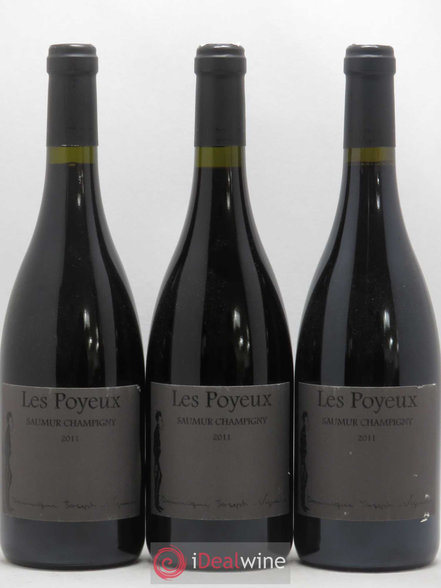 Saumur-Champigny Les Poyeux Dominique Joseph (sans prix de réserve) 2011 - Posten von 3 Flaschen - 0