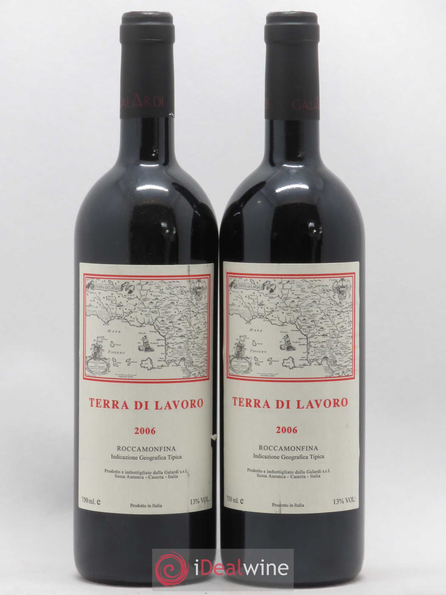 Roccamonfina IGT Terra di Lavoro Galardi (sans prix de réserve) 2006 - Lot de 2 bouteilles - 0