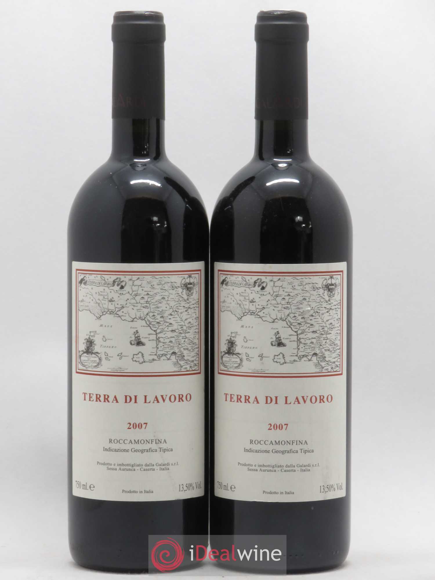 Roccamonfina IGT Terra di Lavoro Galardi (sans prix de réserve) 2007 - Lot de 2 bouteilles - 0