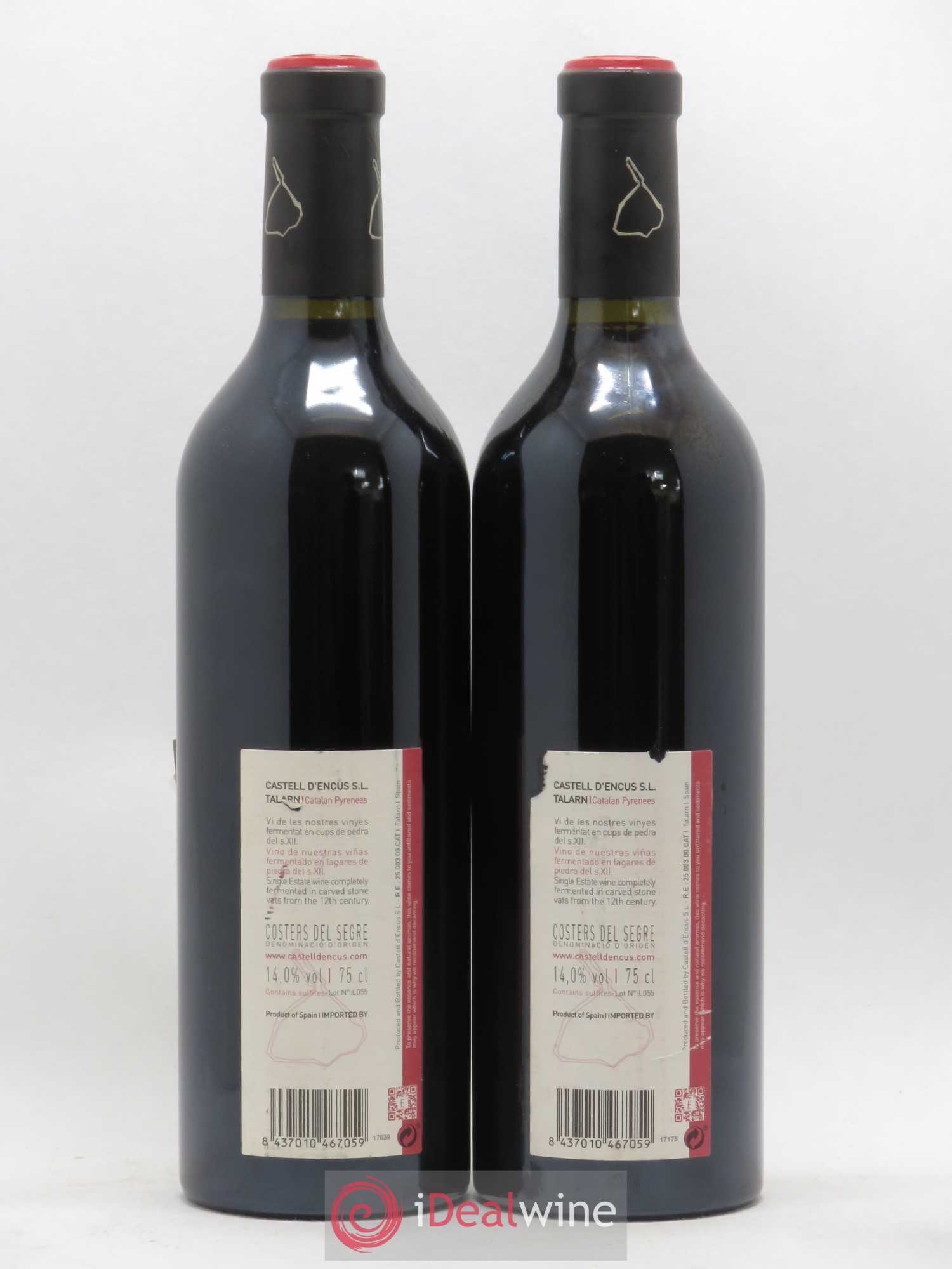 Costers del Segre DO Castell d'Encus Quest (sans prix de réserve) 2013 - Posten von 2 Flaschen - 1