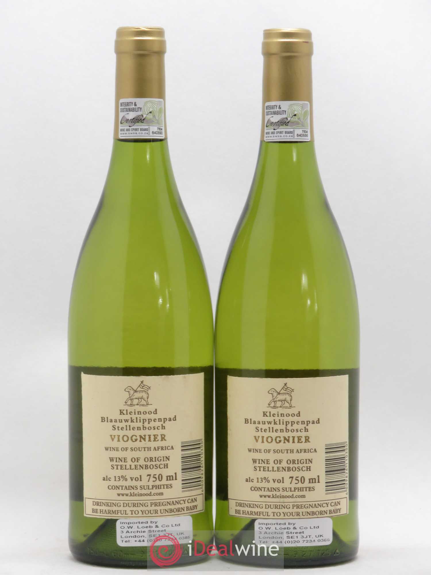 Afrique du Sud Kleinood Tamboerskloof Viognier (sans prix de réserve) 2016 - Posten von 2 Flaschen - 1