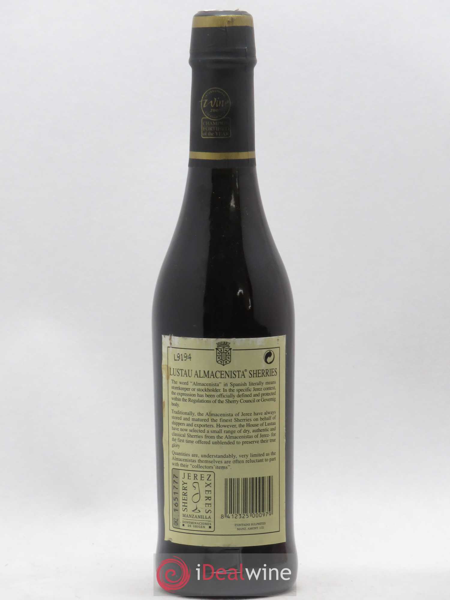 Espagne Jerez Manzanilla Amontillada Lustau (sans prix de réserve) - Posten von 1 Demi-Flasche - 1