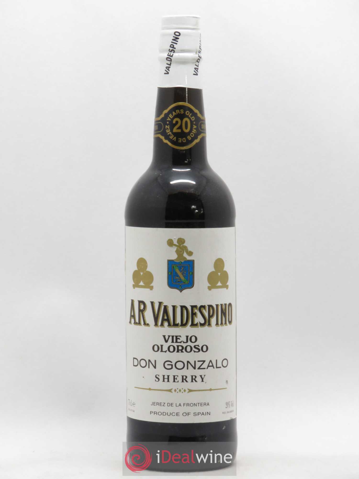 Espagne Jerez A.R. Valdespino Amontillado Viejo Oloroso Sherry Don Gonzalo 20 anos (sans prix de réserve) - Posten von 1 Flasche - 0