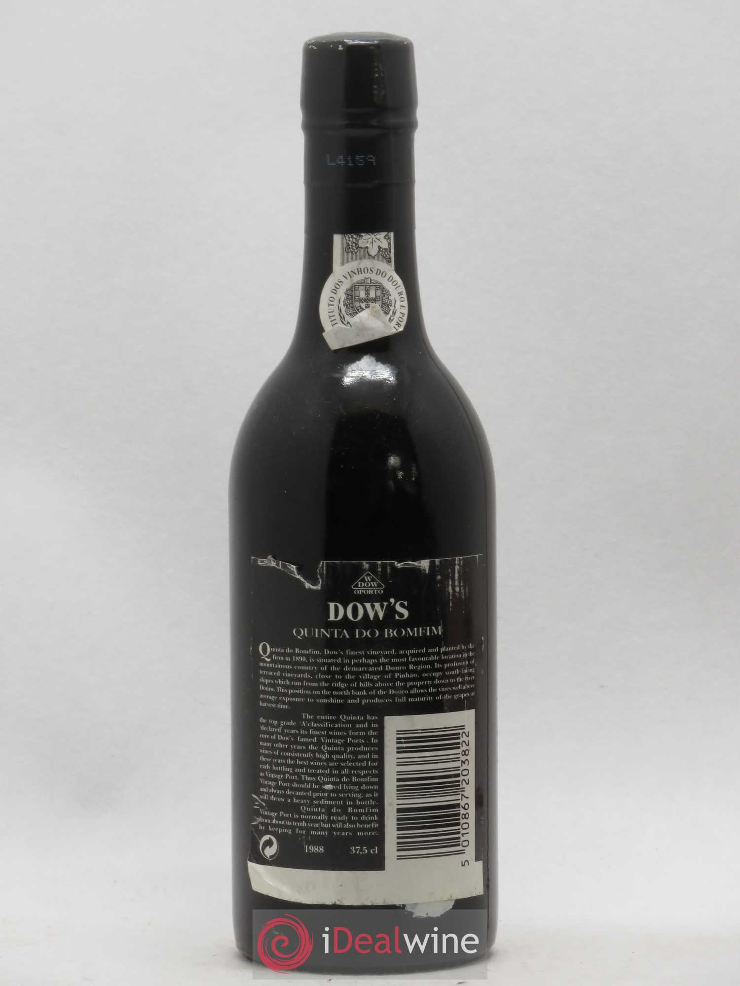 Porto Dow's Quinta Da Do Bomfim Vintage Port (sans prix de réserve) 1988 - Posten von 1 Demi-Flasche - 1