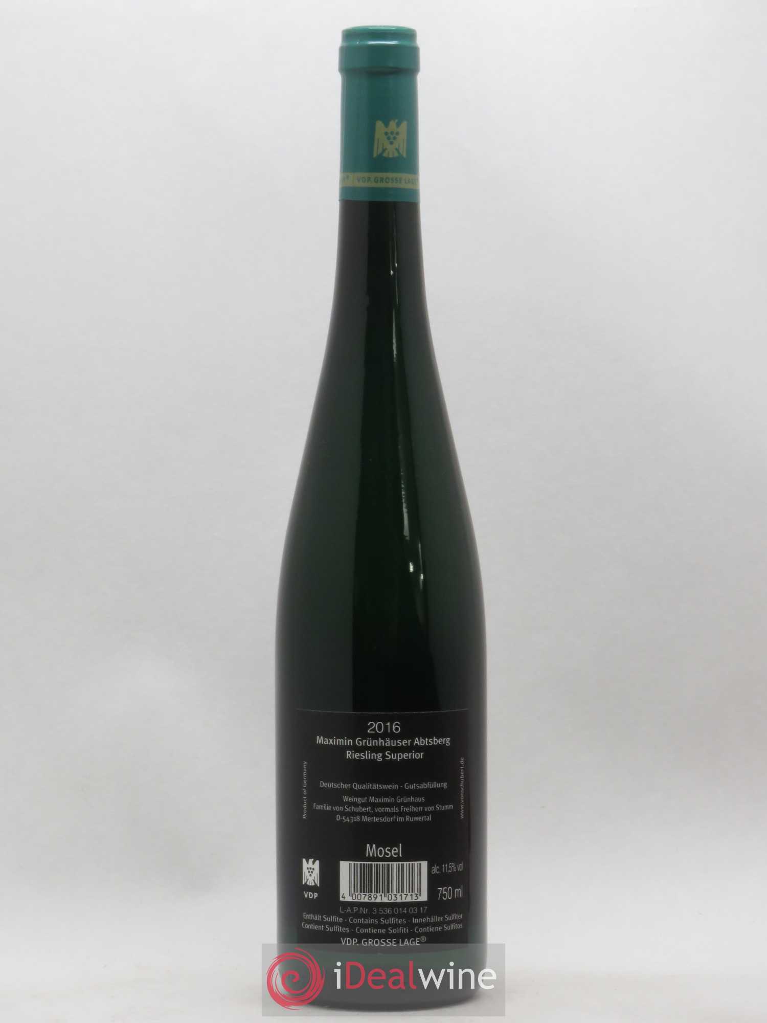 Riesling Maximin Grunhauser Abtsberg Riesling Superior (sans prix de réserve) 2016 - Lotto di 1 bottiglia - 1