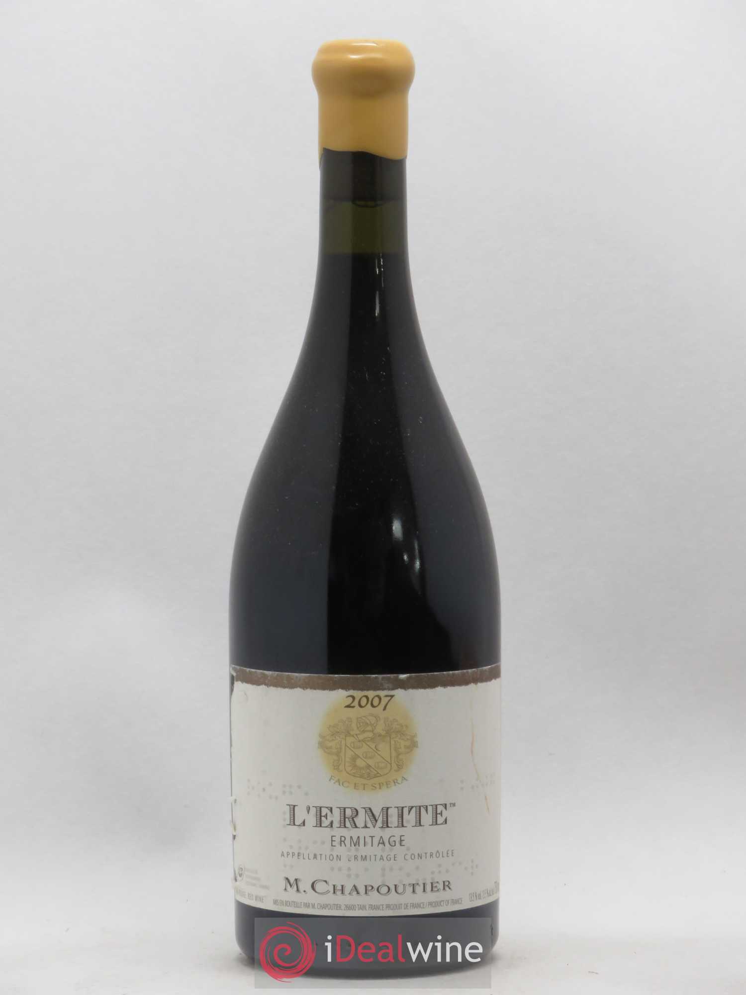 Hermitage Ermitage l'Ermite Chapoutier 2007 - Lot de 1 bouteille - 0