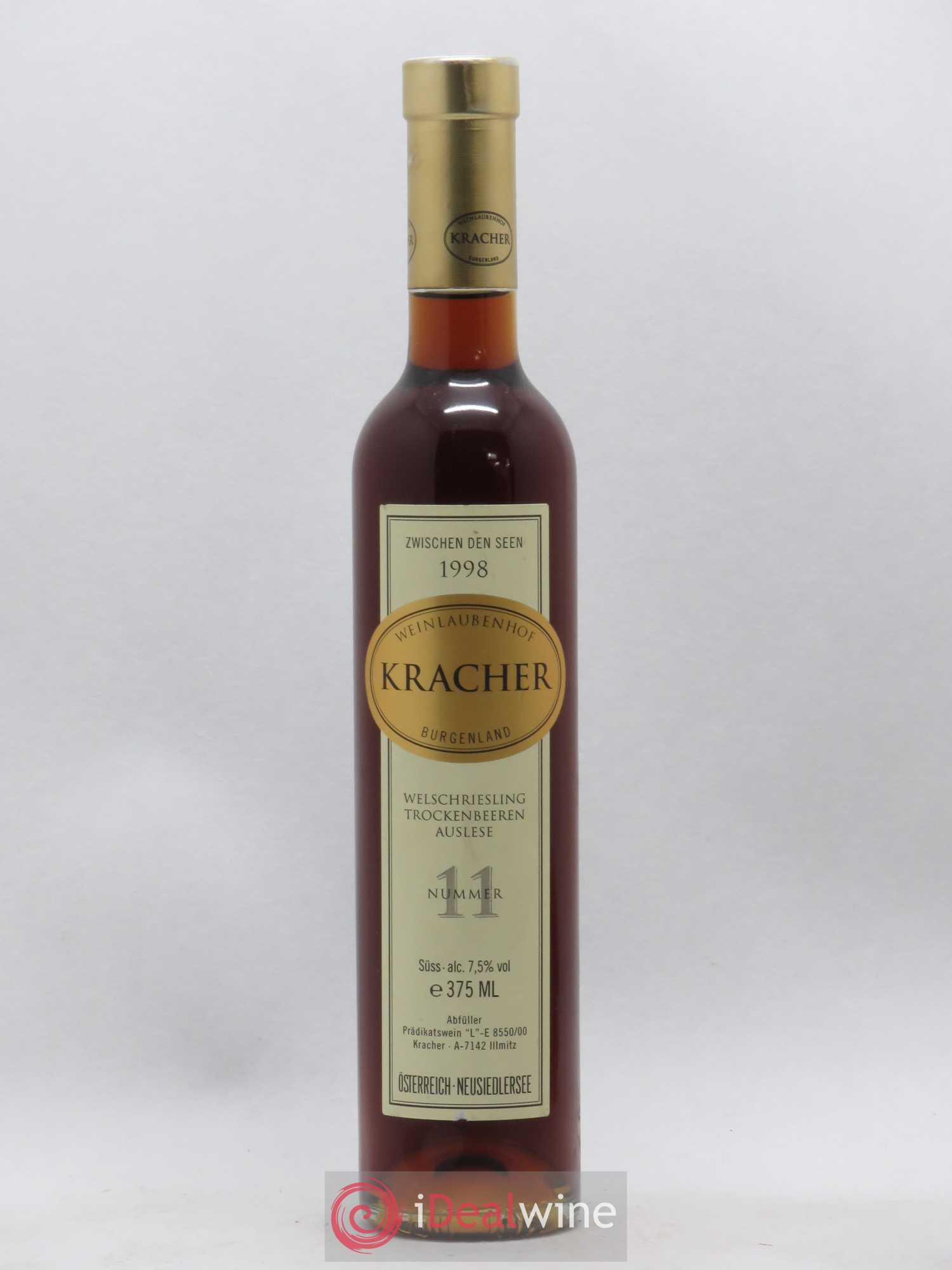 Autriche Kracher Trockenbeerenauslese Welsch Riesling Nummer 11 (sans prix de réserve) 1998 - Posten von 1 Demi-Flasche - 0