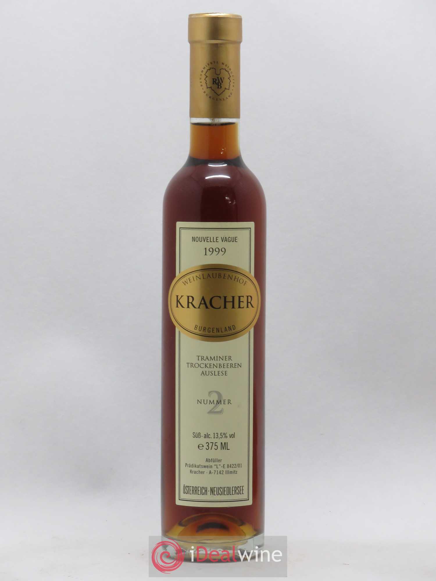Autriche Nouvelle Vague Kracher Trockenbeerenauslese Traminer Nummer 2 1999 - Posten von 1 Demi-Flasche - 0