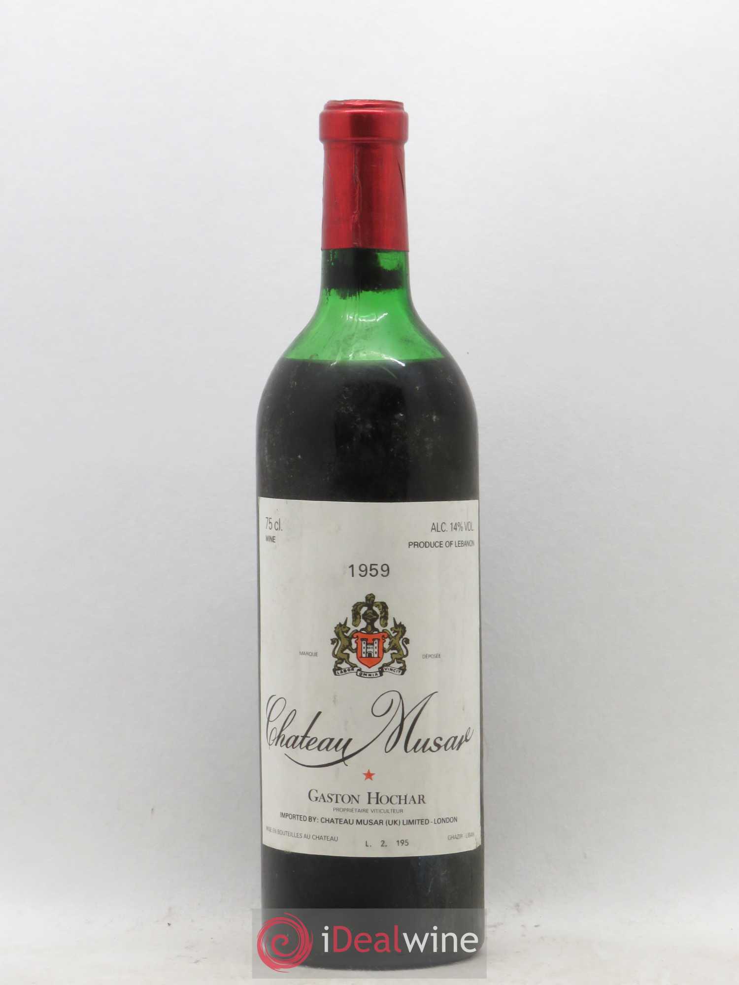 Château Musar Serge Hochar 1959 - Lot de 1 bouteille - 0