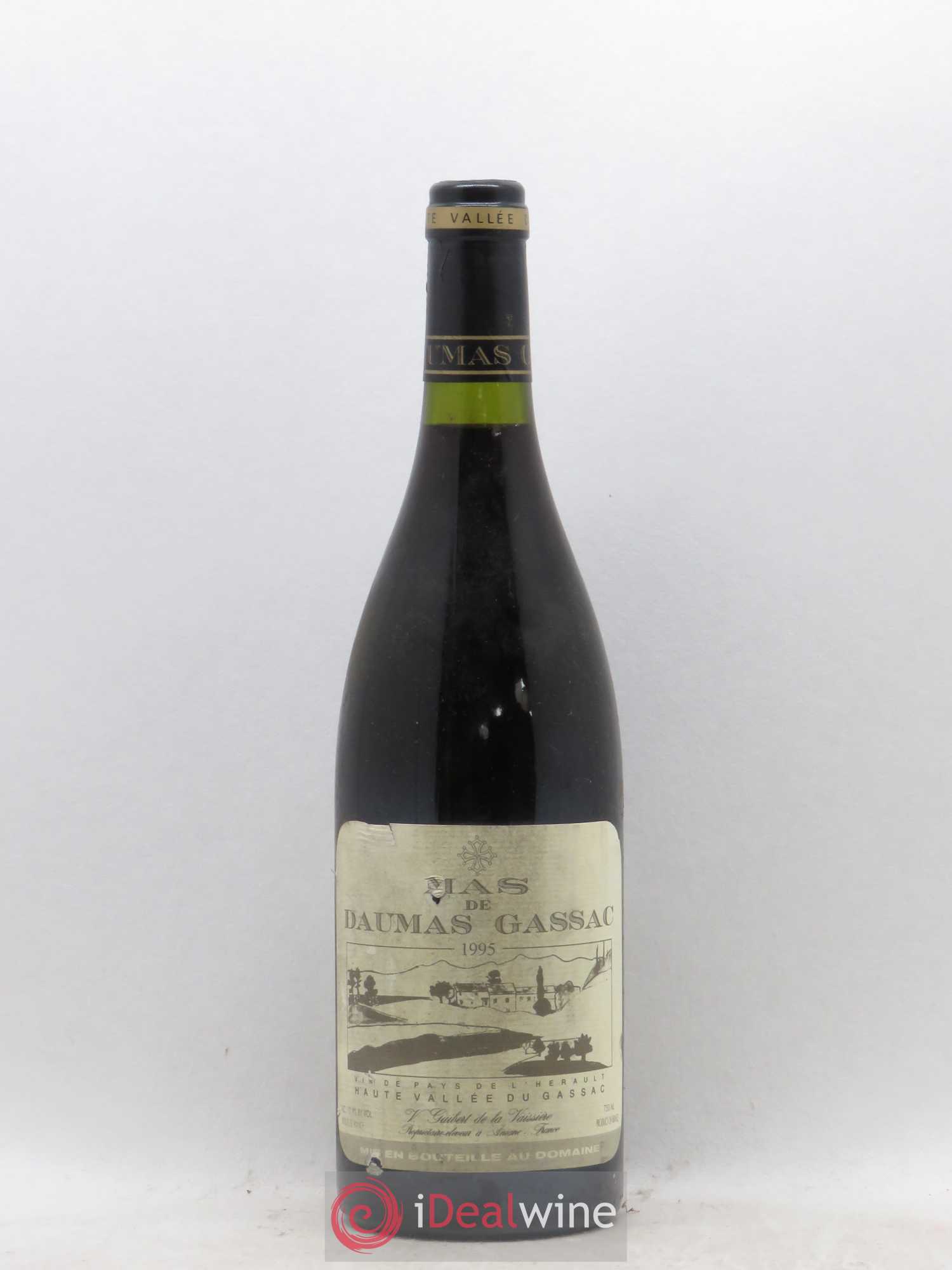 Saint-Guilhem-le-Désert - Cité d'Aniane Mas Daumas Gassac Famille Guibert de La Vaissière (sans prix de réserve) 1995 - Lot de 1 bouteille - 0