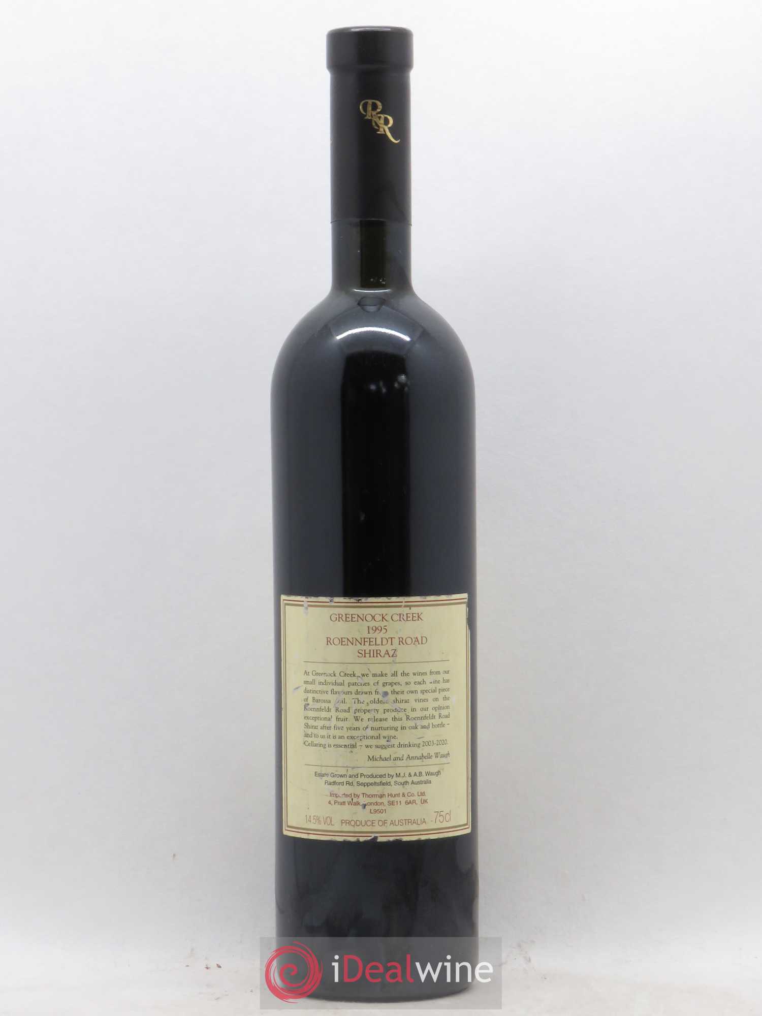 Australie Greenock Creek Shiraz Barossa 1995 - Posten von 1 Flasche - 1
