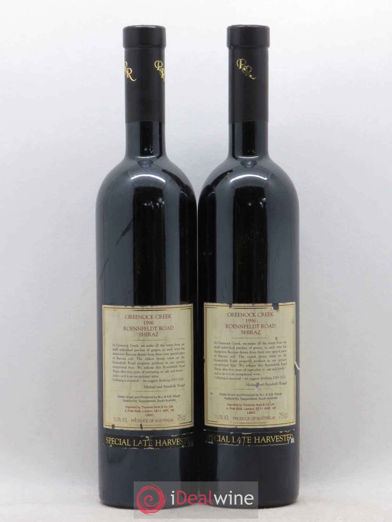 Australie Greenock Creek Shiraz Barossa (sans prix de réserve) 1996 - Posten von 2 Flaschen - 1