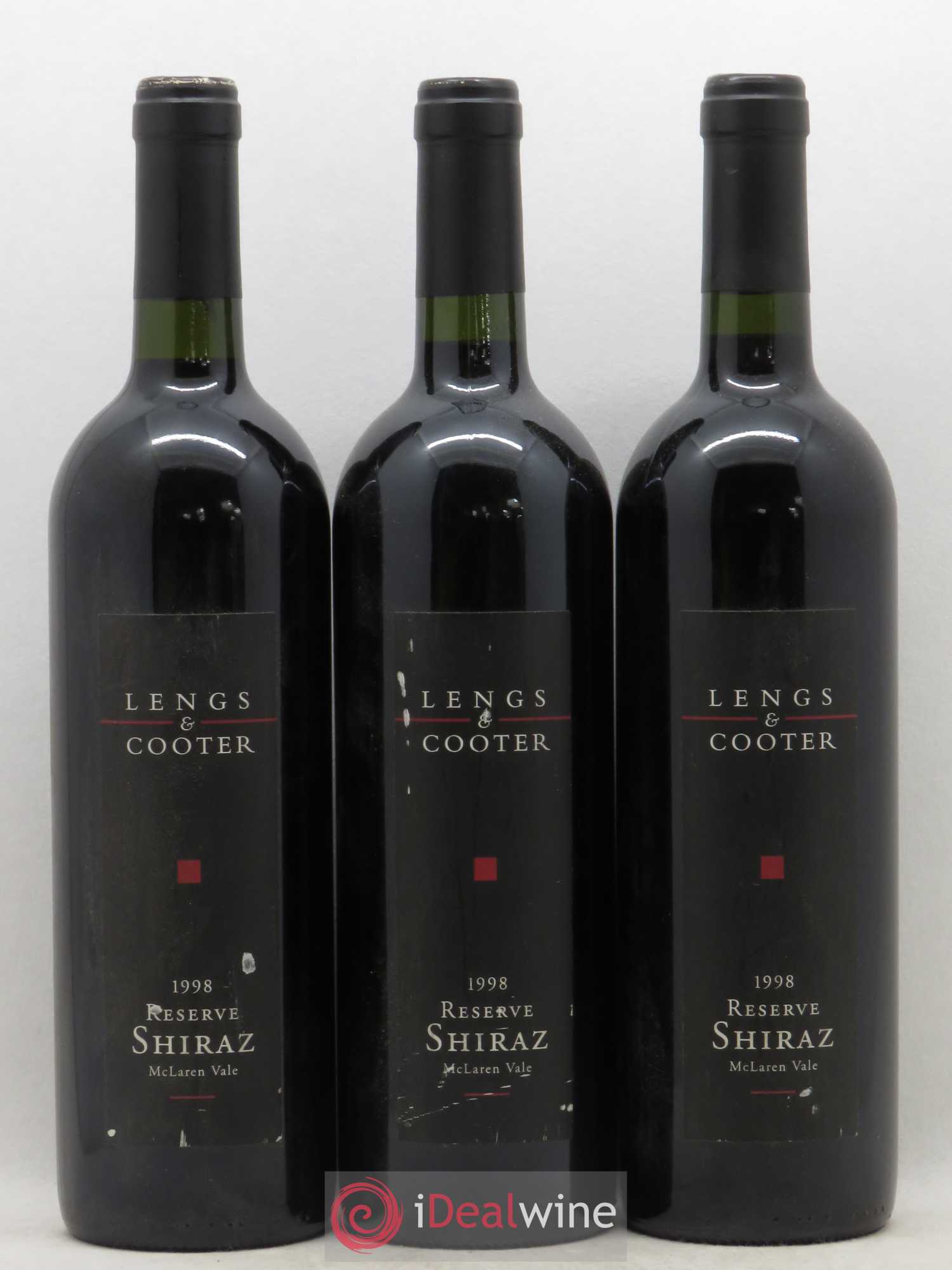 Australie Lengs & Cooter Reserve Shiraz (sans prix de réserve) 1998 - Posten von 3 Flaschen - 0