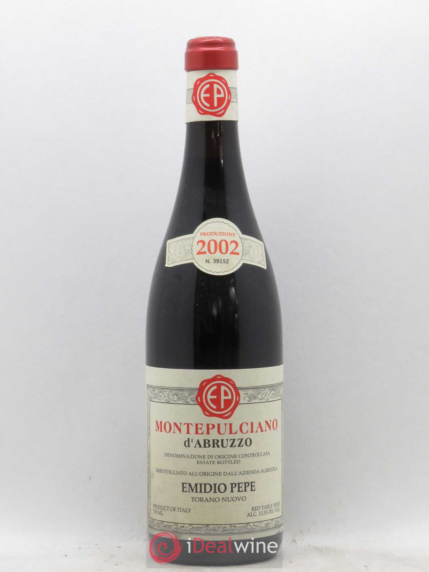 Montepulciano d'Abruzzo DOC Riserva Vecchie Viti Emidio Pepe 2002 - Lot de 1 bouteille - 0