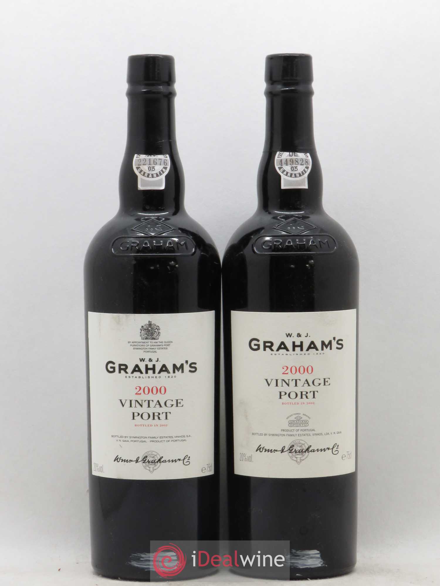 Porto W&J Graham' Vintage (sans prix de réserve) 2000 - Lot de 2 bouteilles - 0