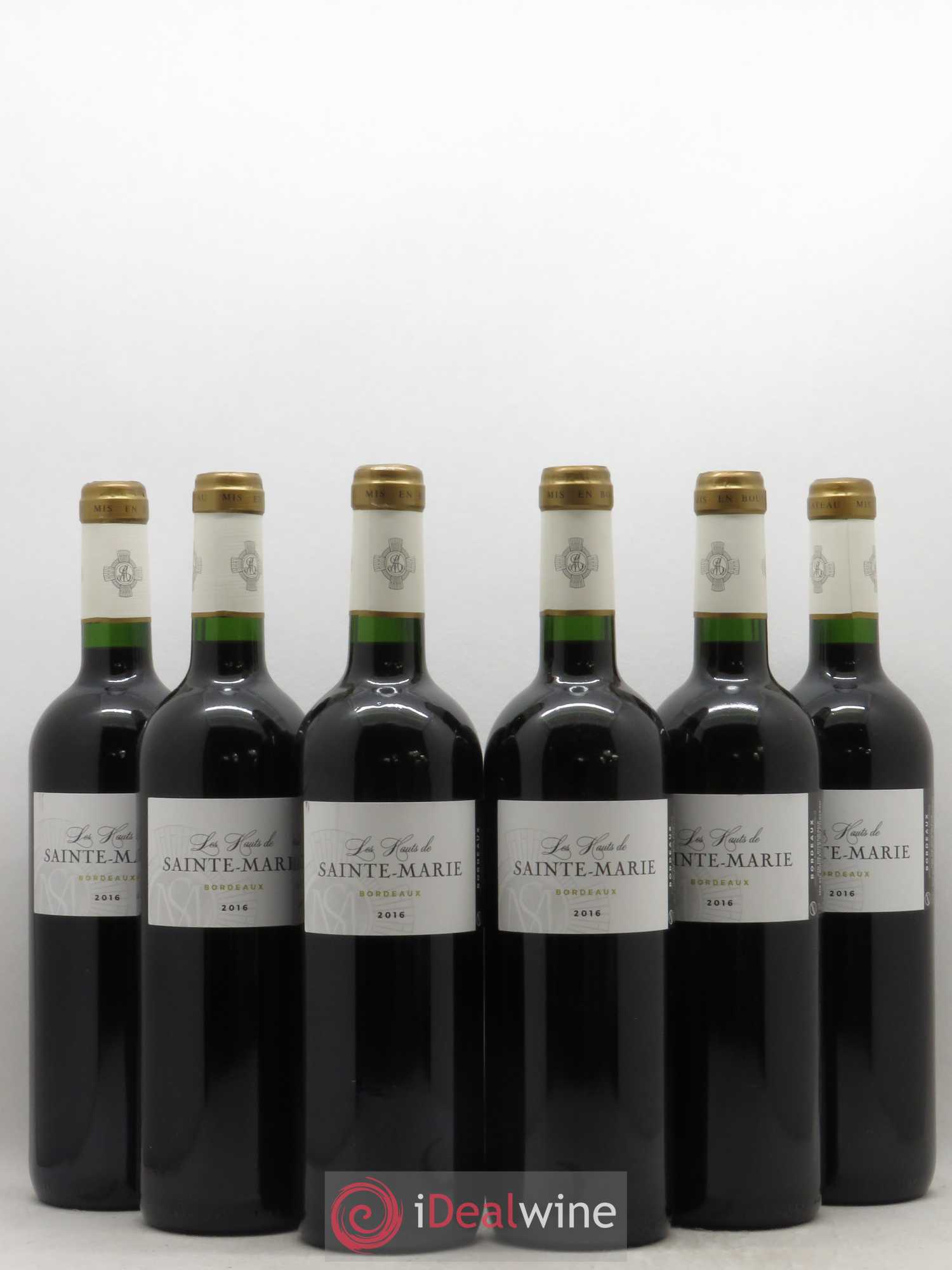 Bordeaux Les Hauts De Sainte Marie (sans prix de réserve) 2016 - Posten von 6 Flaschen - 0