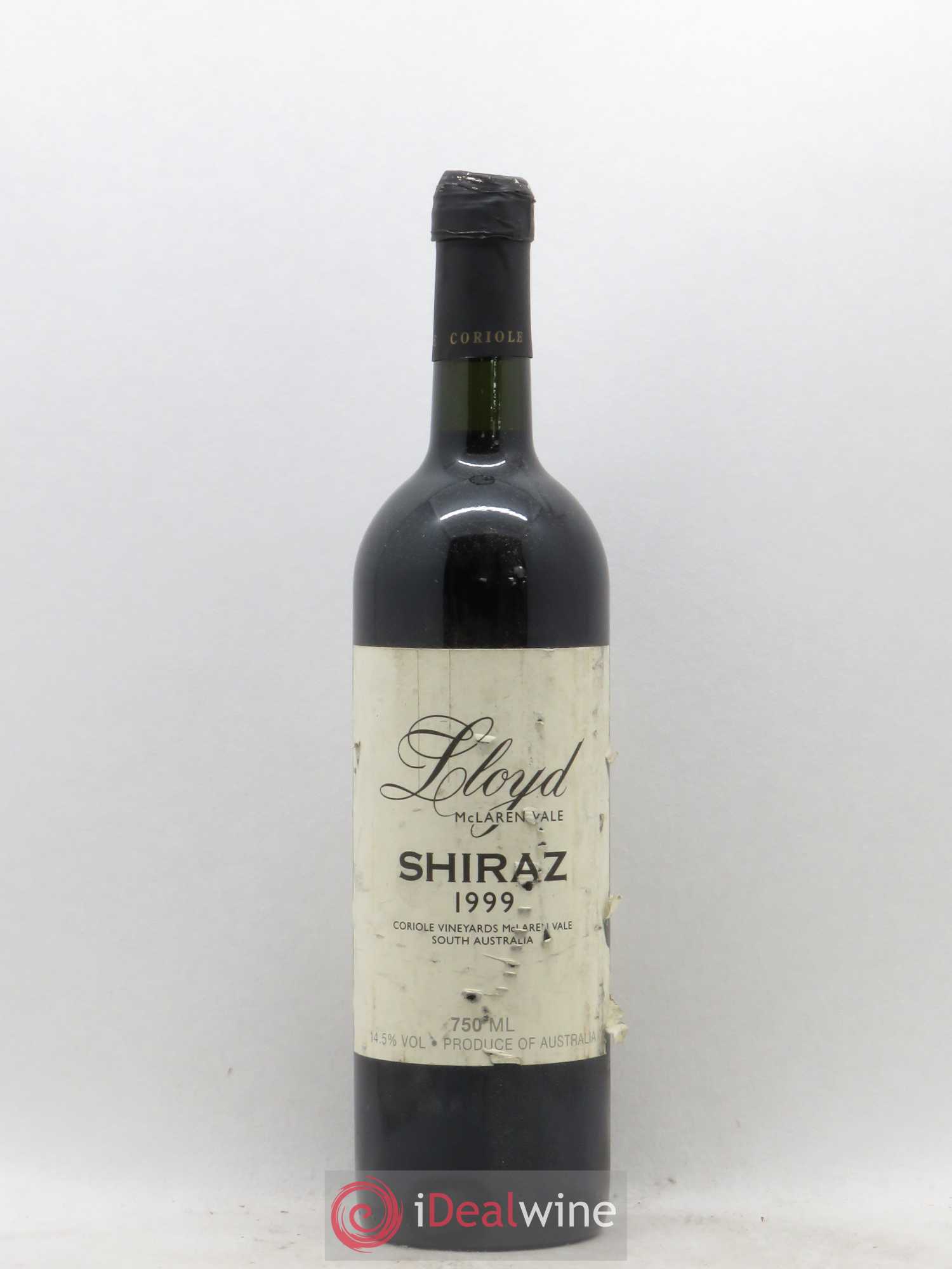 Australie Coriole Lloyd Reserve Shiraz Mclaren Vale (sans prix de réserve) 1999 - Posten von 1 Flasche - 0