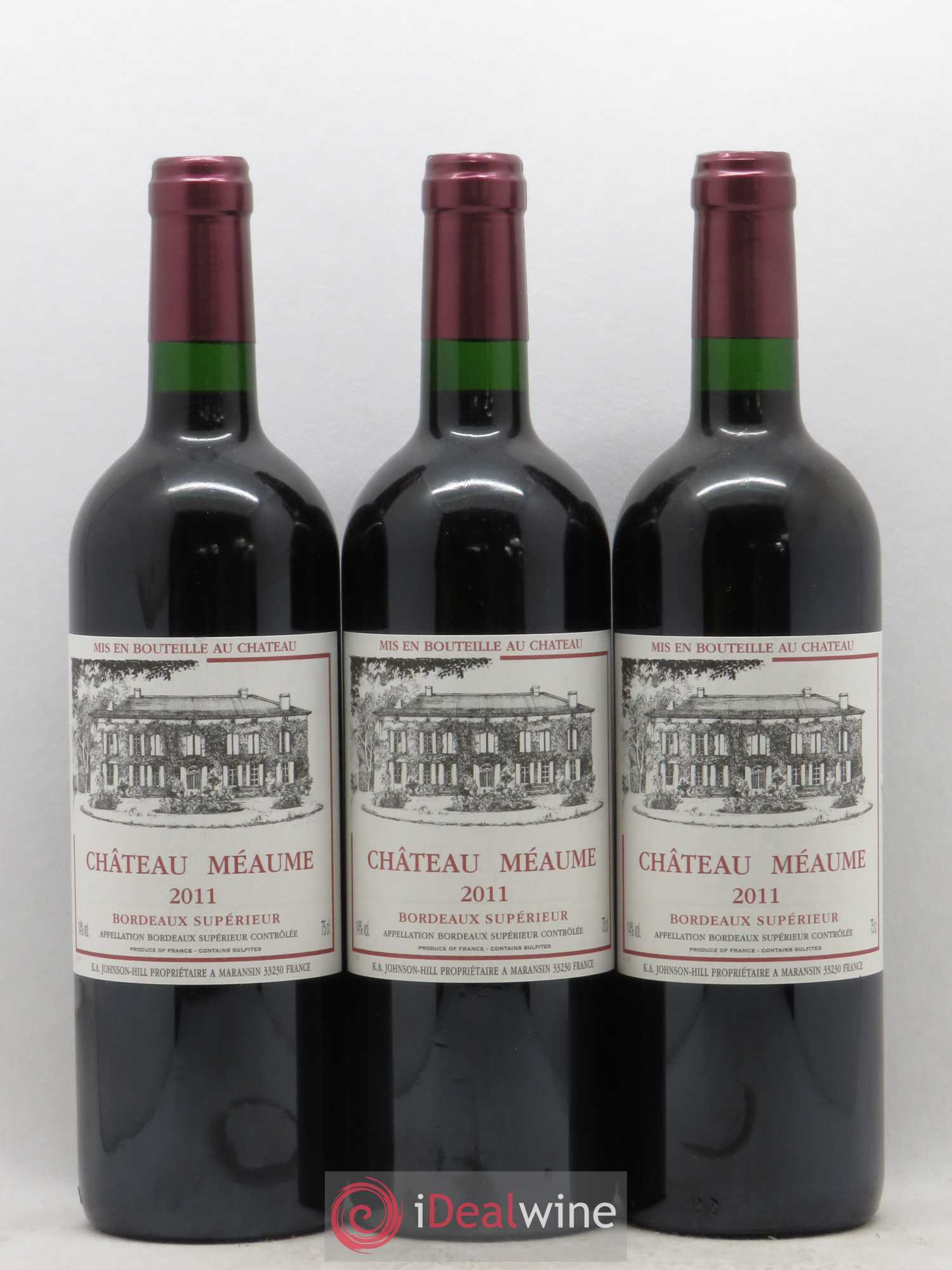 Bordeaux Supérieur Chateau Meaume (sans prix de réserve) 2011 - Posten von 6 Flaschen - 1