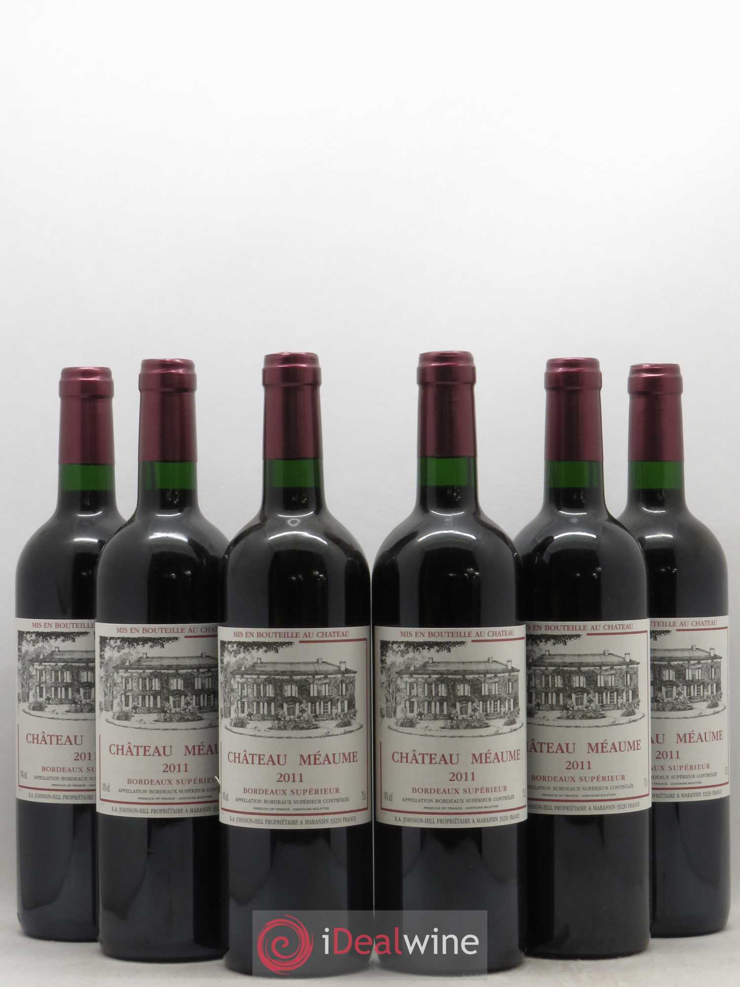 Bordeaux Supérieur Chateau Meaume (sans prix de réserve) 2011 - Posten von 6 Flaschen - 0