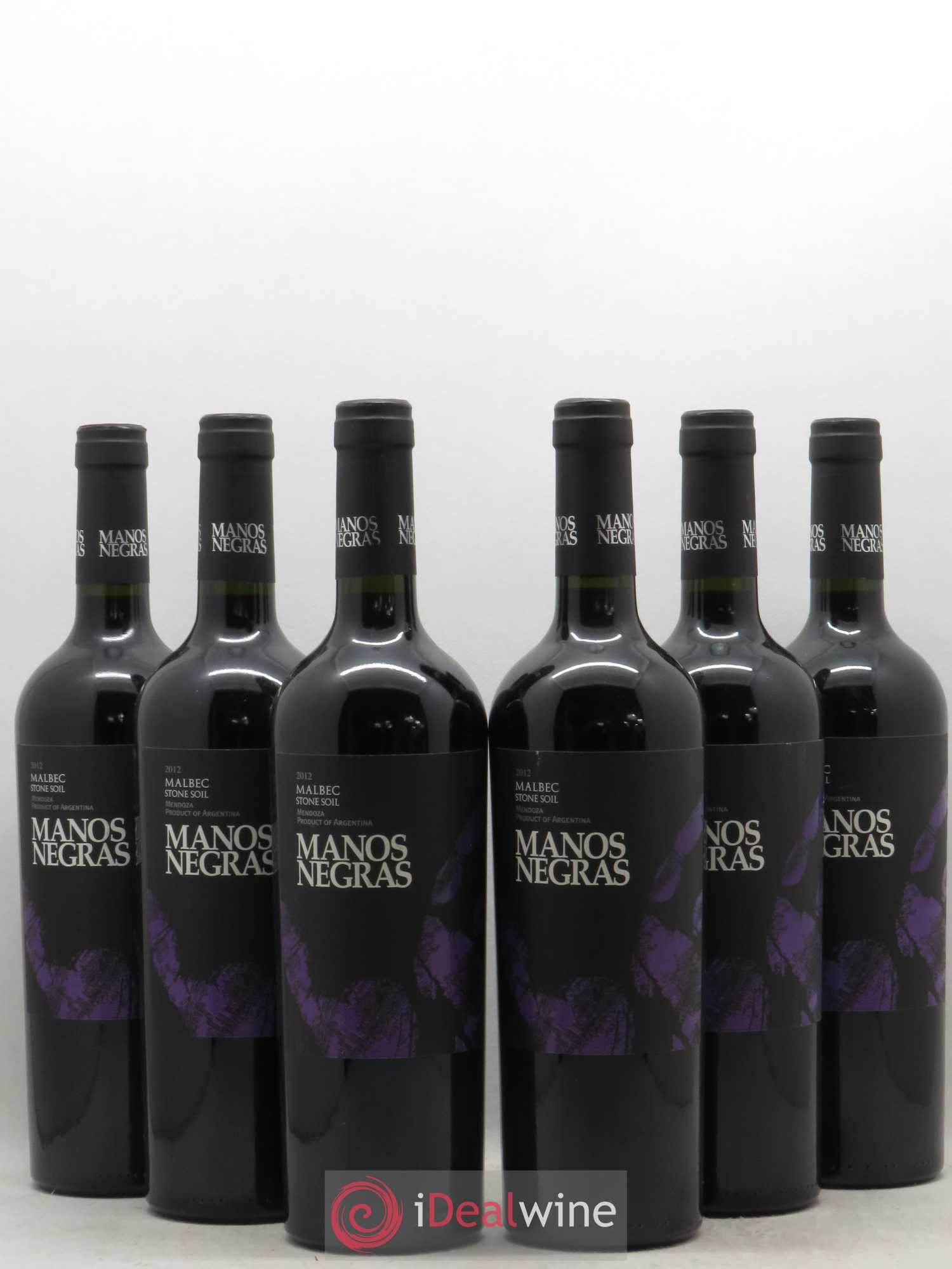 Mendoza Manos Negras Malbec (sans prix de réserve) 2012 - Posten von 6 Flaschen - 0