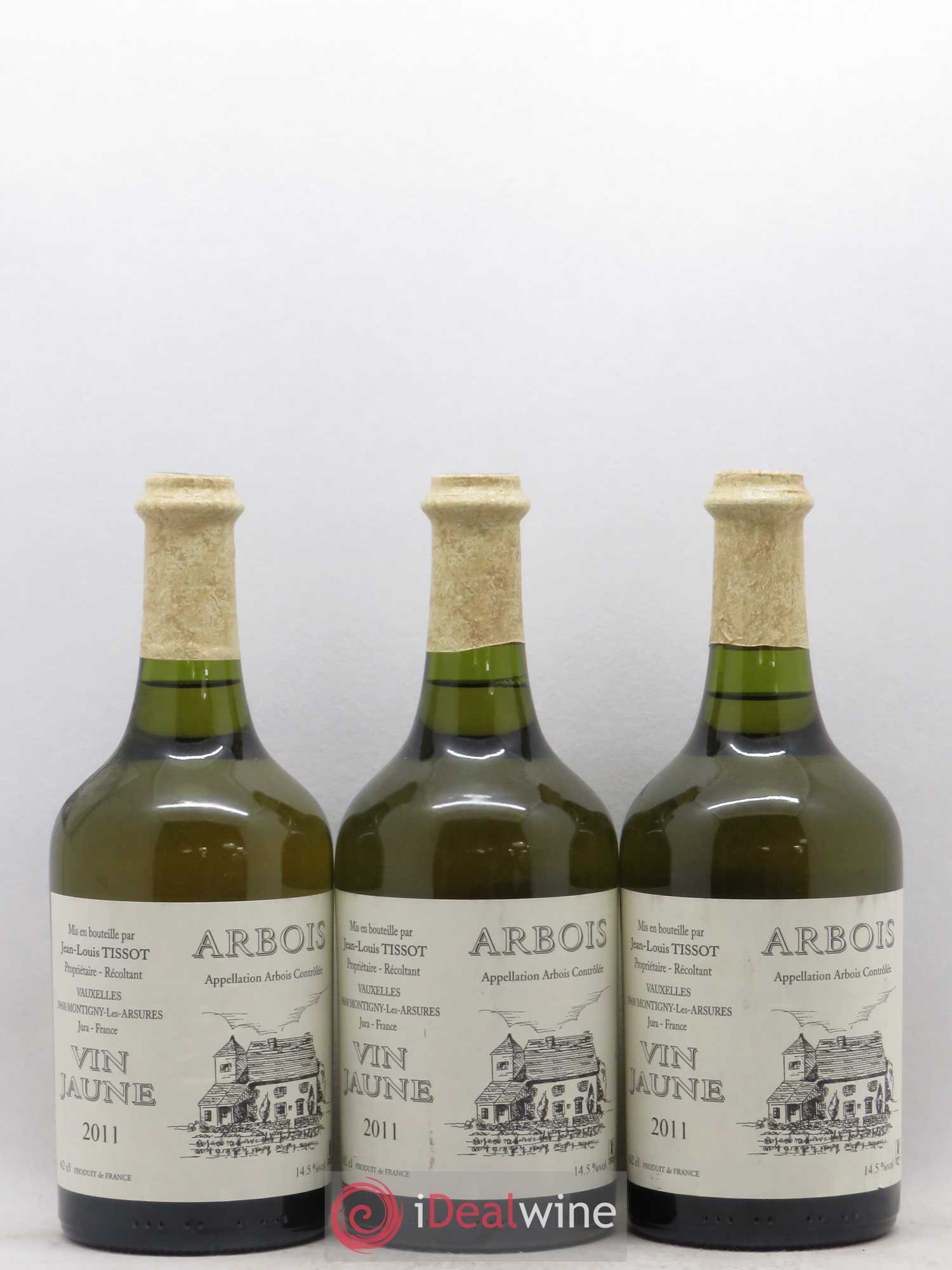 Arbois Vin Jaune Jean-Louis Tissot (sans prix de réserve) 2011 - Posten von 3 Flaschen - 0