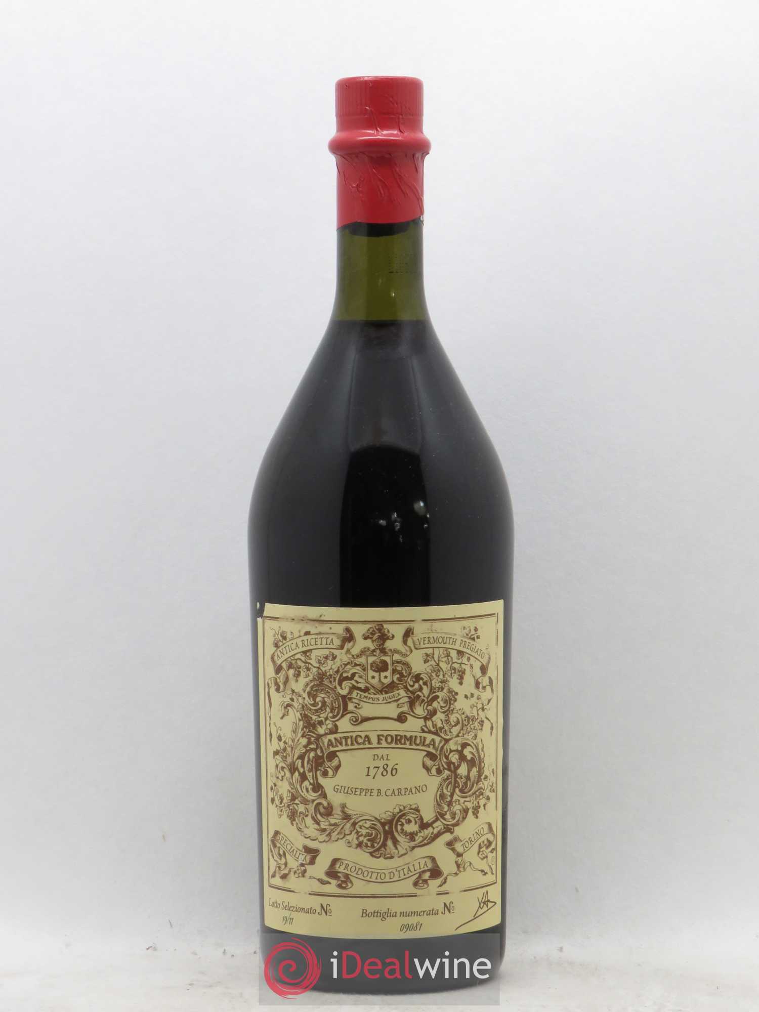 Alcools divers Jiuseppe Carpano Vermouth Pregiato Lot 19-11 Carpano (sans prix de réserve) - Lotto di 1 bottiglia - 0