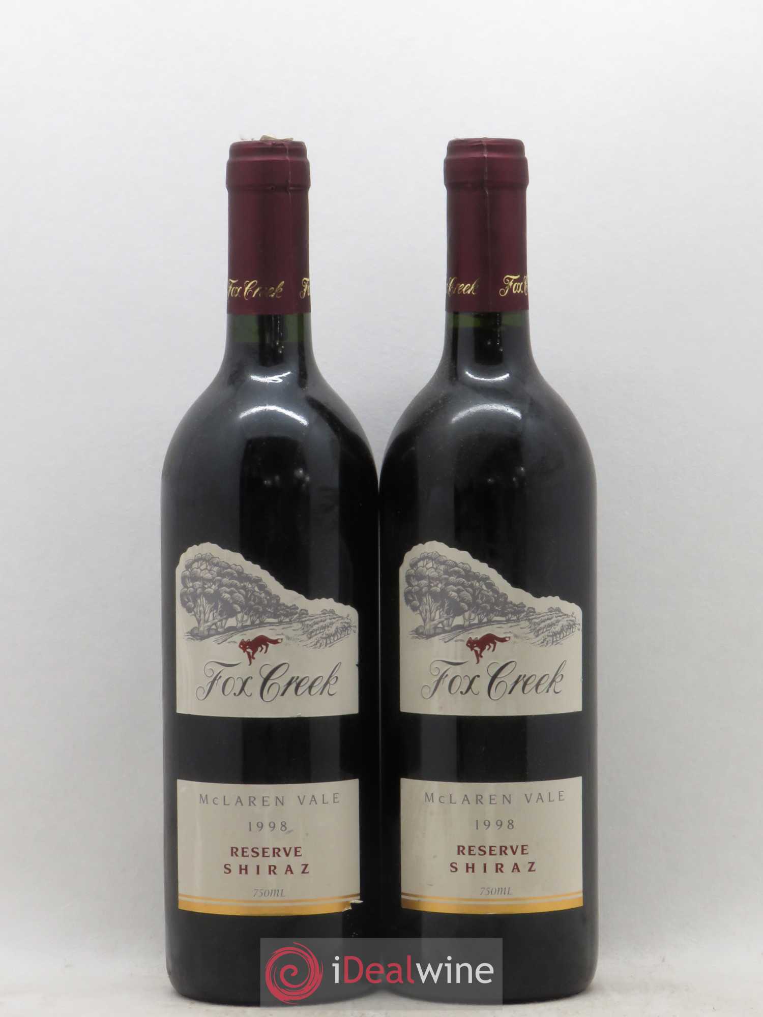 Australie Fox Creek Mclaren Reserve Shiraz (sans prix de réserve) 1998 - Posten von 2 Flaschen - 0