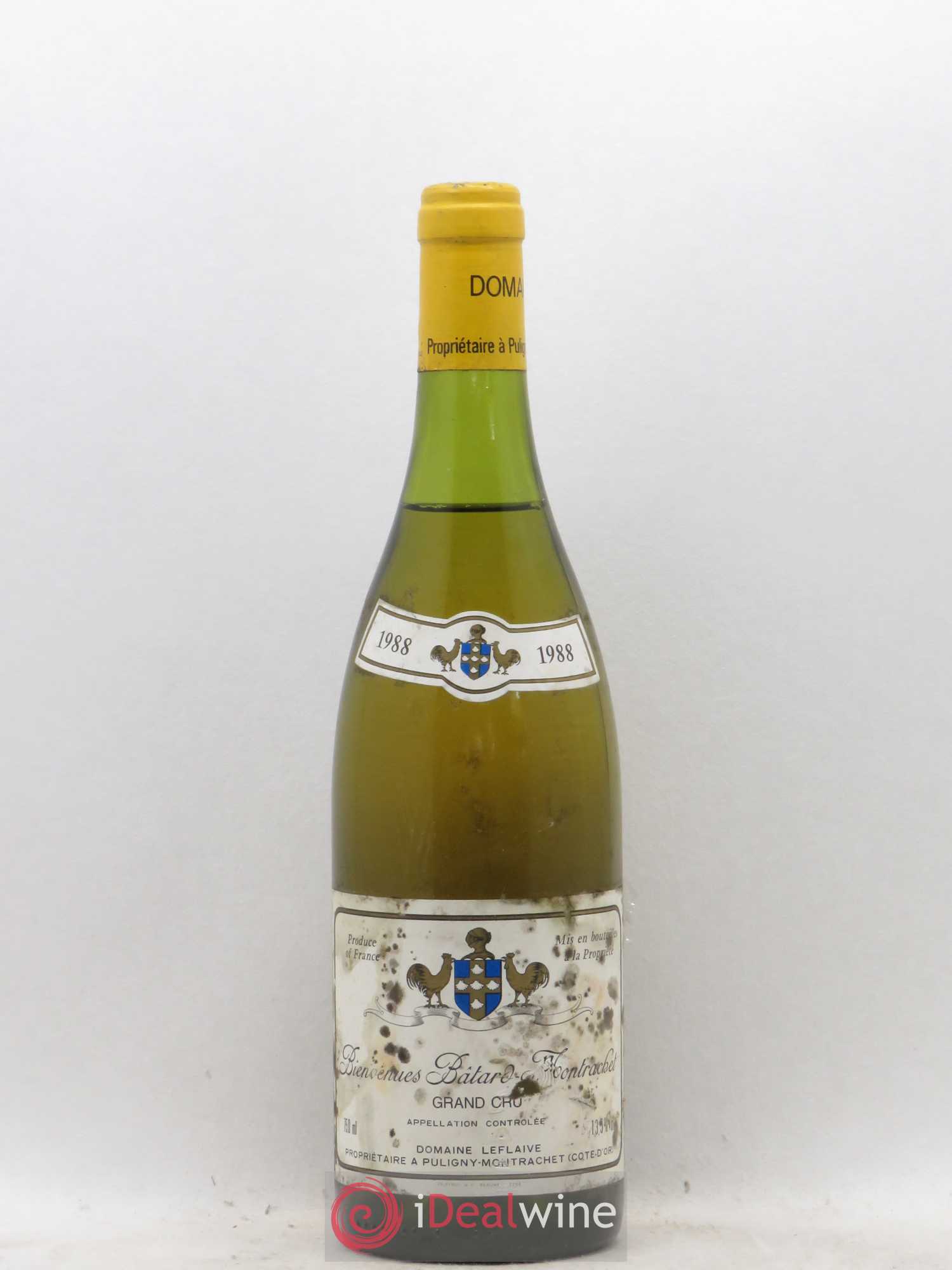 Bienvenues-Bâtard-Montrachet Grand Cru Leflaive (Domaine) 1988 - Lot de 1 bouteille - 0