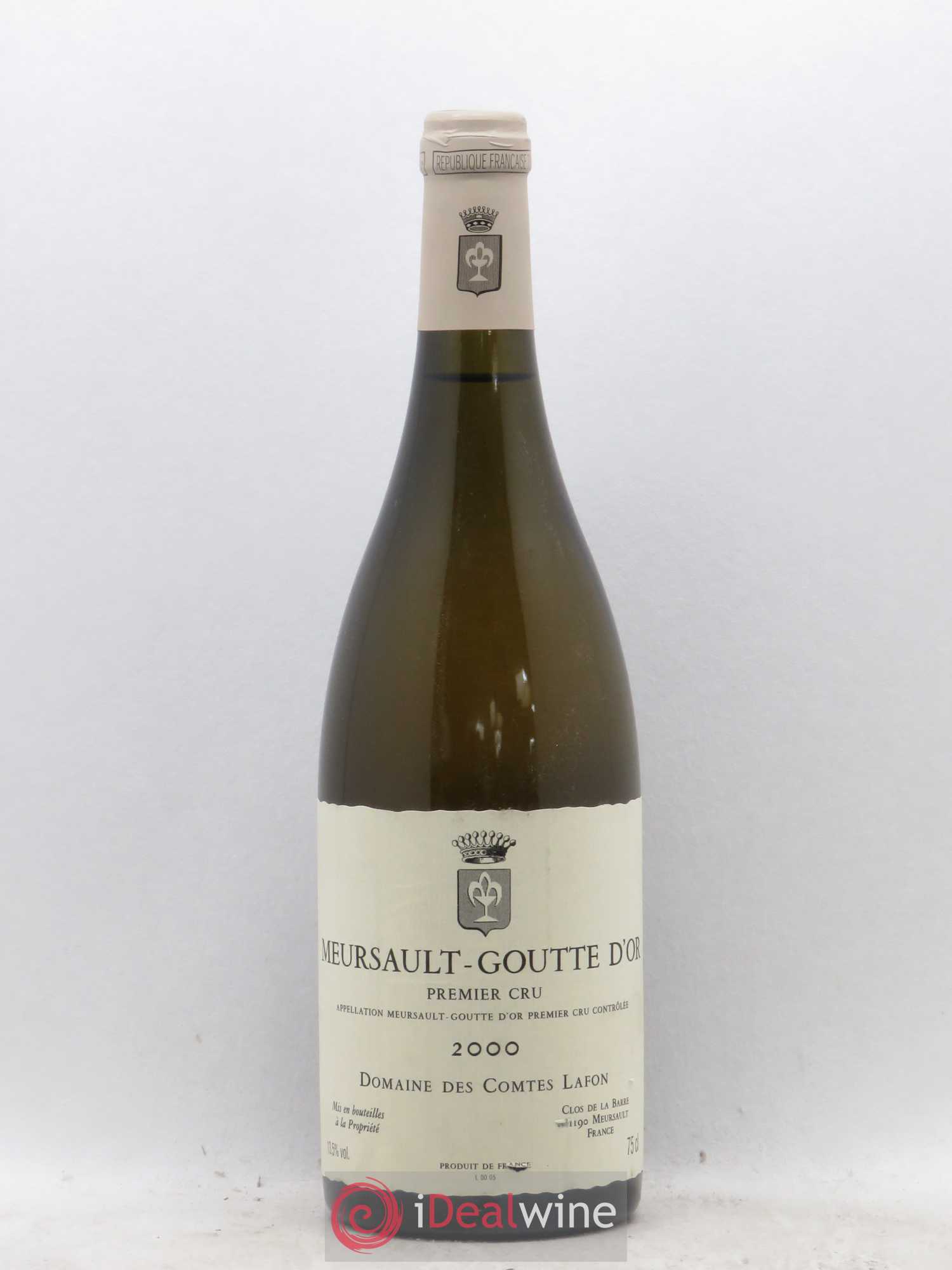 Meursault 1er Cru Goutte d'Or Comtes Lafon (Domaine des) 2000 - Lot de 1 bouteille - 0