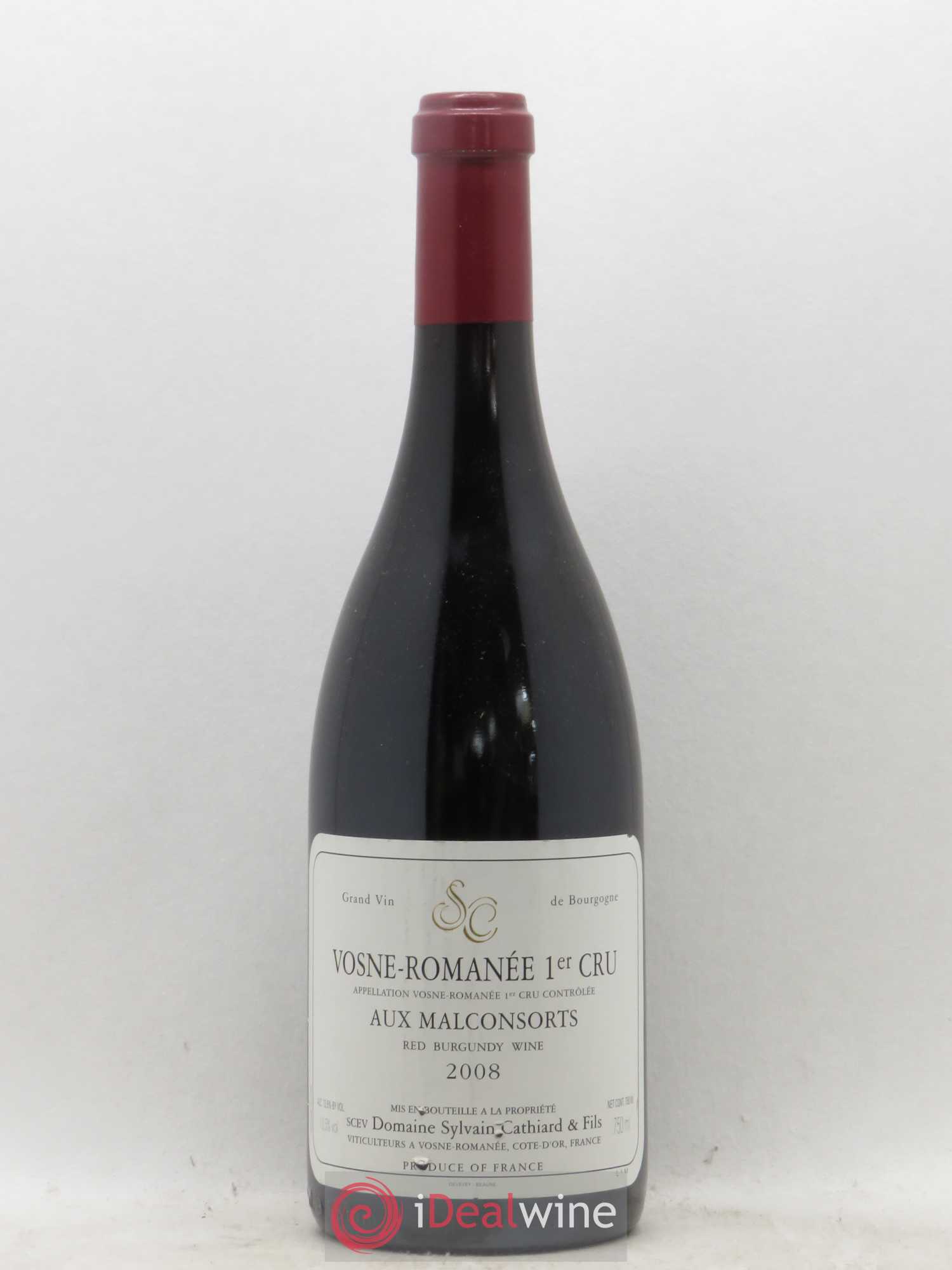 Vosne-Romanée 1er Cru Aux Malconsorts Sylvain Cathiard & Fils 2008 - Posten von 1 Flasche - 0