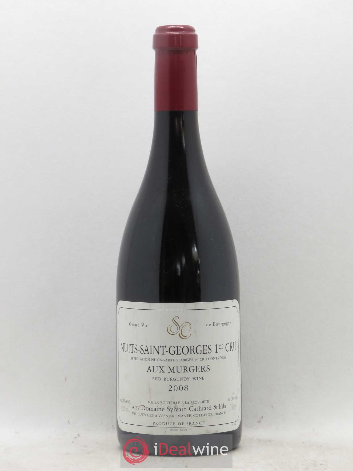 Nuits-Saint-Georges 1er Cru Aux Murgers Sylvain Cathiard & Fils 2008 - Lot de 1 bouteille - 0