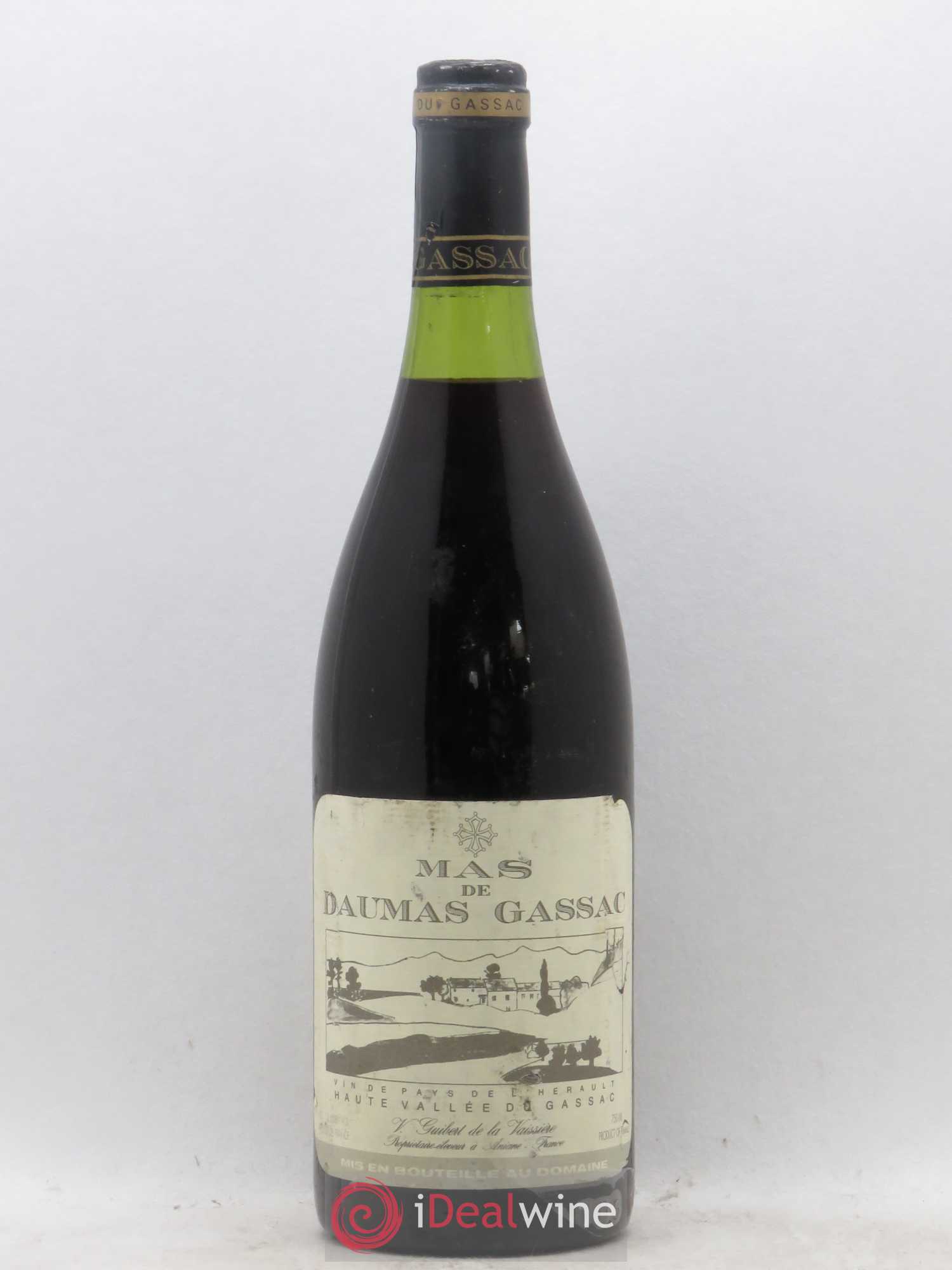 Saint-Guilhem-le-Désert - Cité d'Aniane Mas Daumas Gassac Famille Guibert de La Vaissière (sans prix de réserve) 1986 - Lot de 1 bouteille - 0