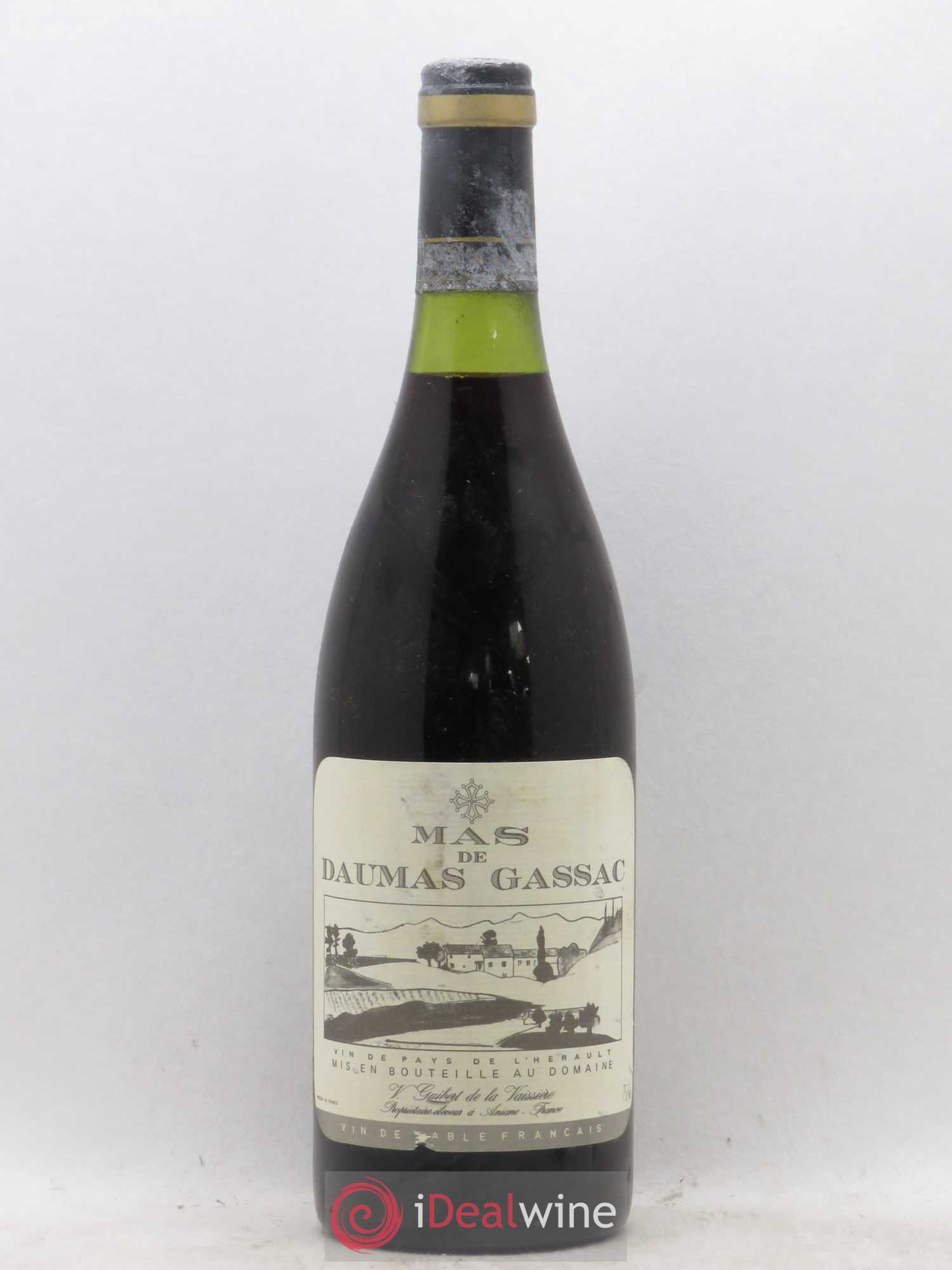 Saint-Guilhem-le-Désert - Cité d'Aniane Mas Daumas Gassac Famille Guibert de La Vaissière (sans prix de réserve) 1986 - Lot de 1 bouteille - 0