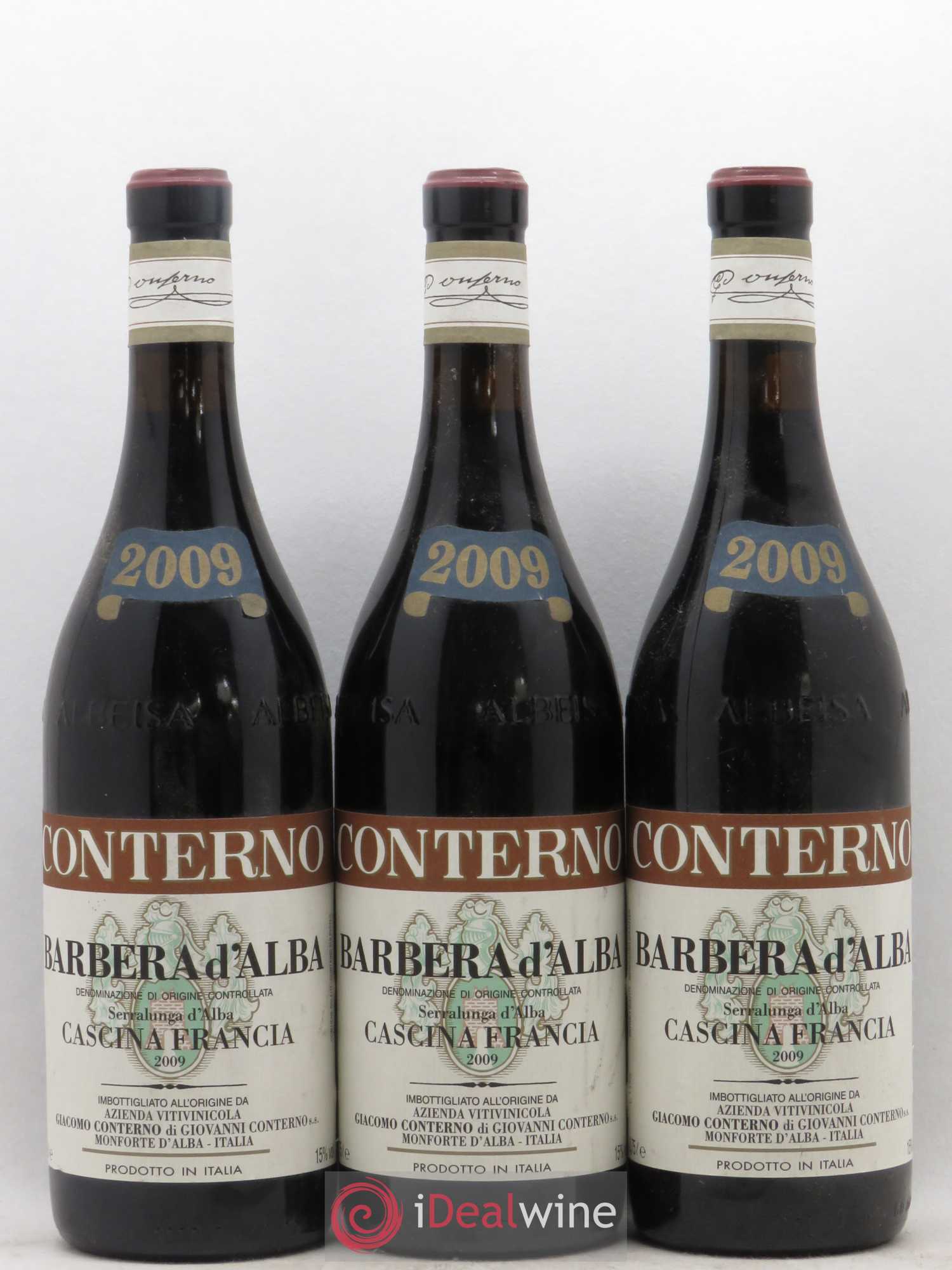 Barbera d'Alba DOC Giacomo Conterno 2009 - Lot de 3 bouteilles - 0