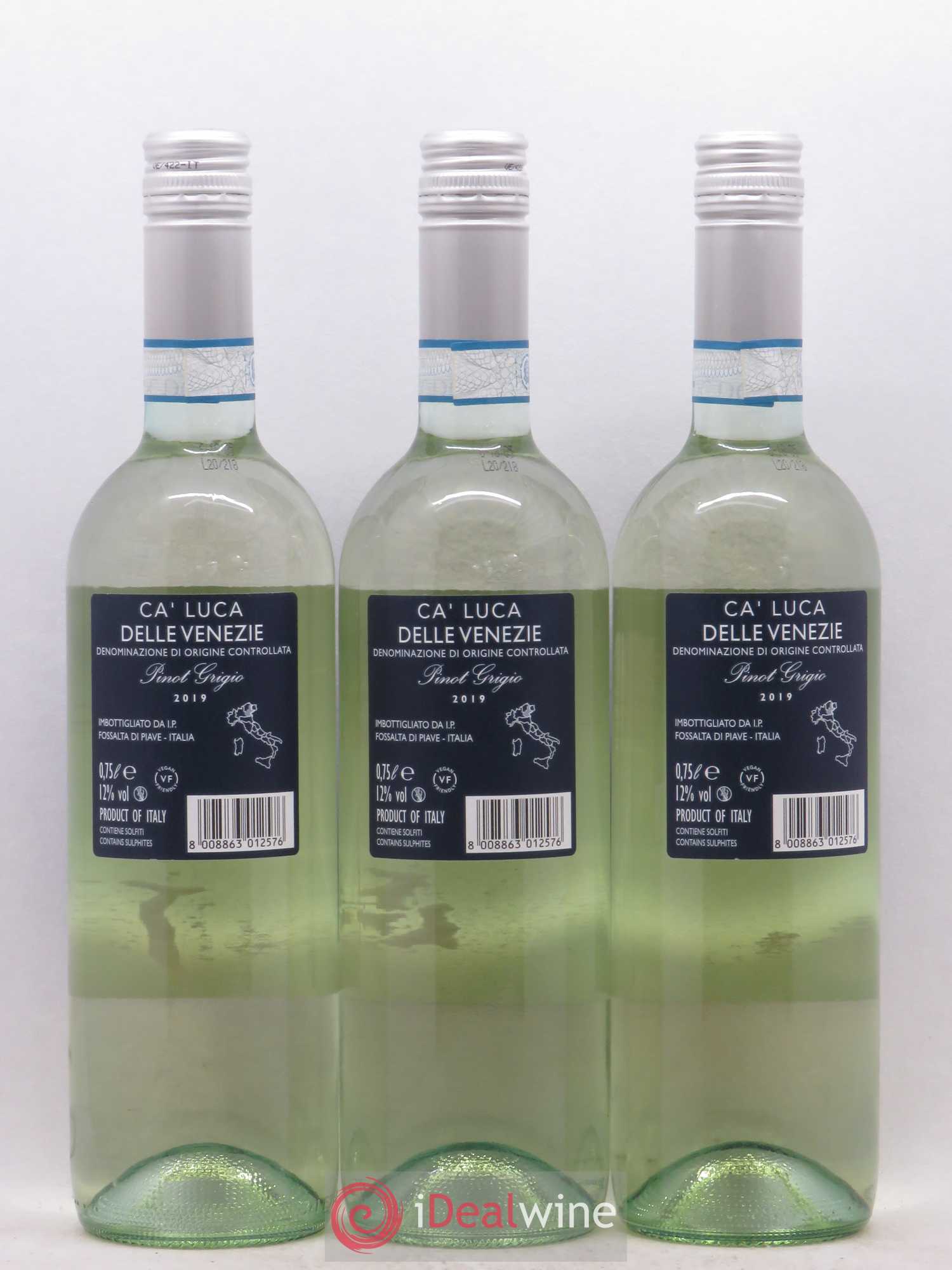 Italie Ca'Luca Pinot Grigio (sans prix de réserve) 2019 - Posten von 12 Flaschen - 2