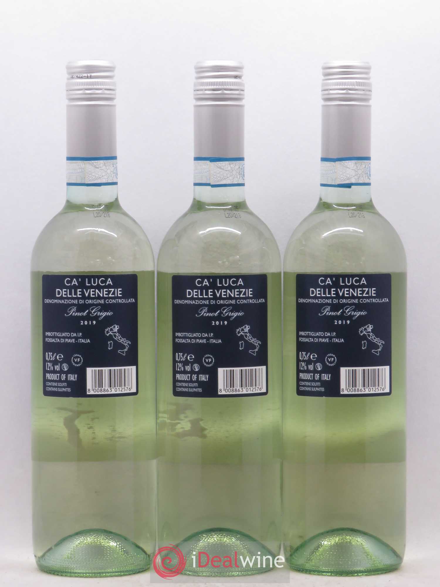 Italie Ca'Luca Pinot Grigio (sans prix de réserve) 2019 - Posten von 12 Flaschen - 6
