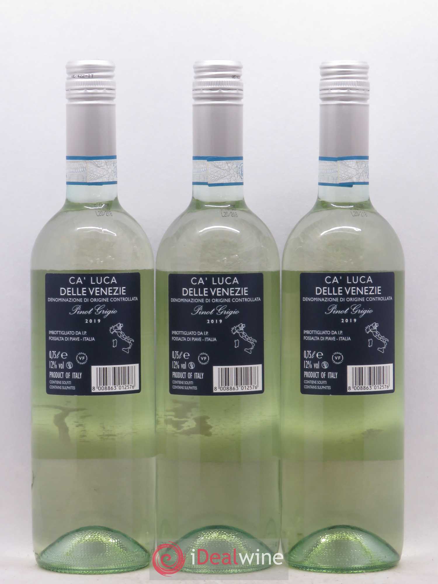 Italie Ca'Luca Pinot Grigio (sans prix de réserve) 2019 - Posten von 12 Flaschen - 8