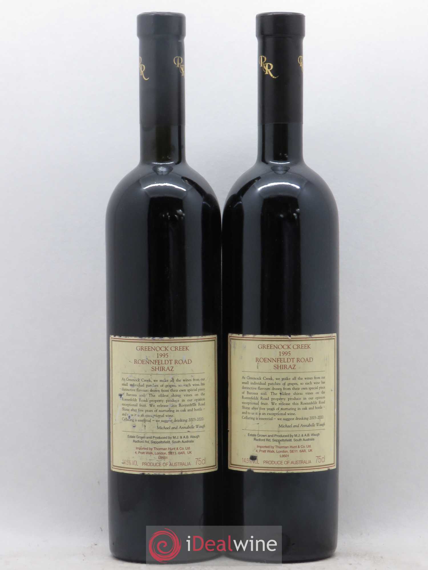 Australie Greenock Creek Shiraz Barossa (sans prix de réserve) 1995 - Posten von 2 Flaschen - 1