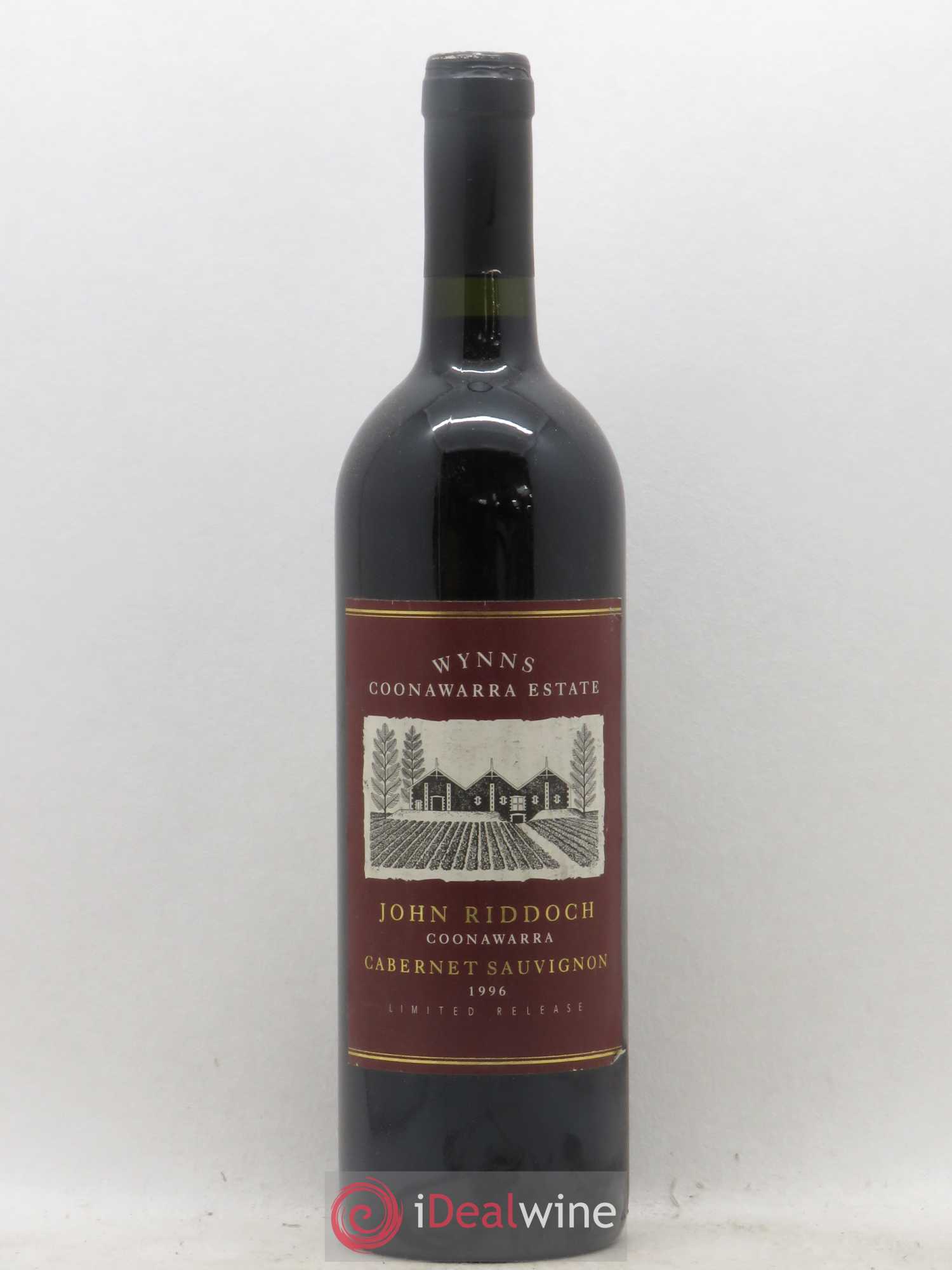Australie Wynns Coonawara Cabernet Sauvignon John Ridock (sans prix de réserve) 1996 - Posten von 1 Flasche - 0