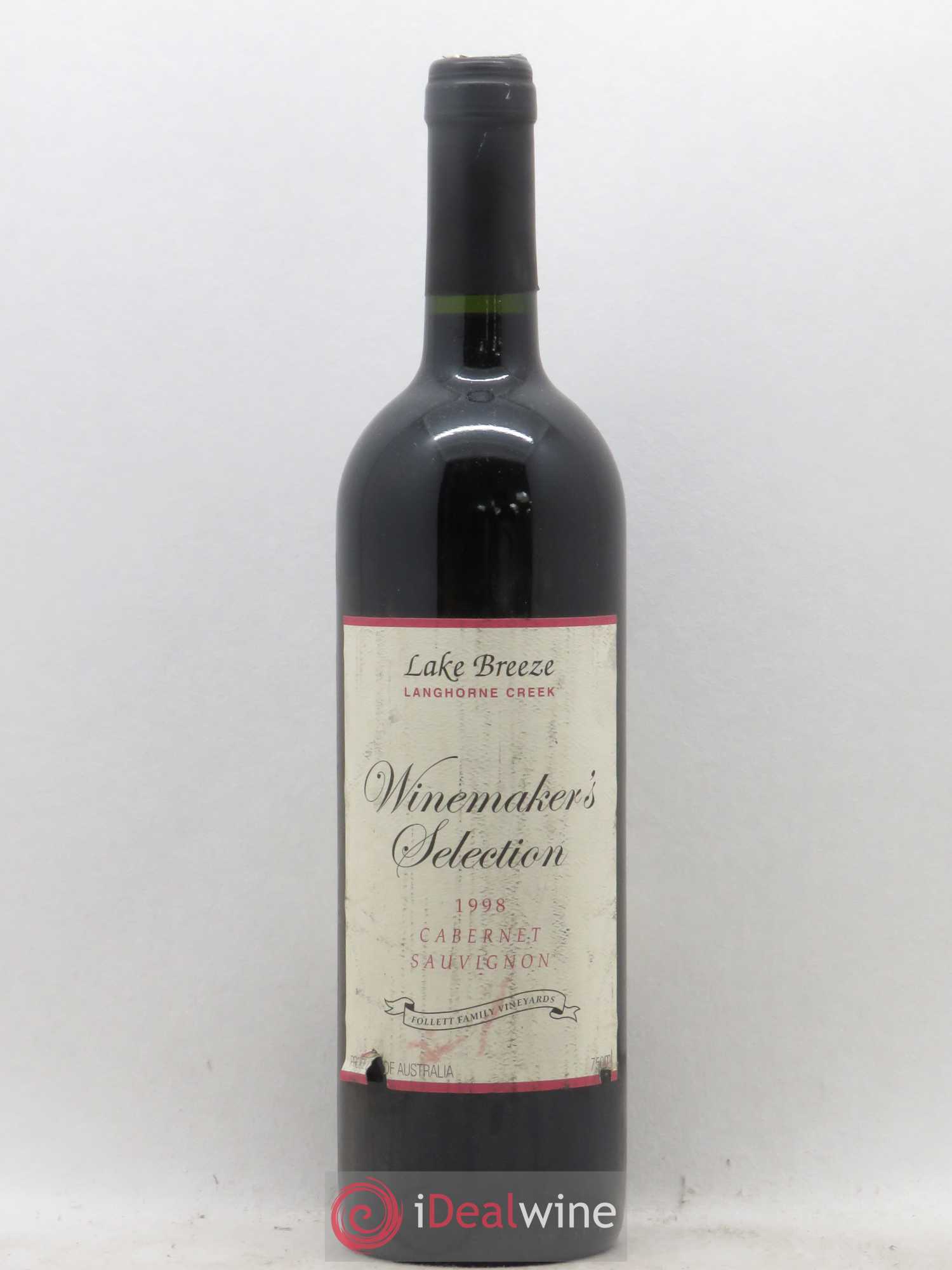 Australie Lake Breeze Winemakers Selection Cabernet Sauvignon (sans prix de réserve) 1998 - Posten von 1 Flasche - 0