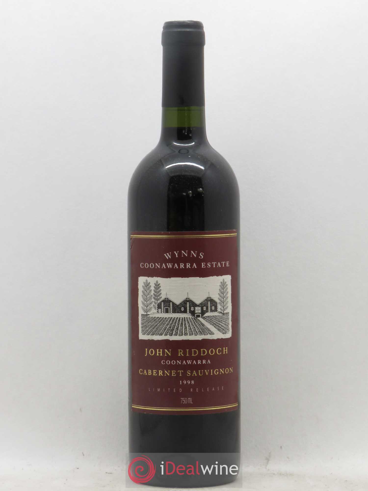 Australie Wynns Coonawara Cabernet Sauvignon John Ridock (sans prix de réserve) 1998 - Posten von 1 Flasche - 0