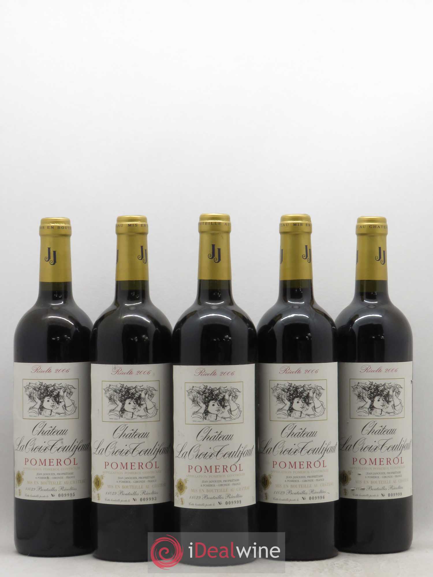 Château la Croix Toulifaut (sans prix de réserve) 2006 - Lot de 5 bouteilles - 0