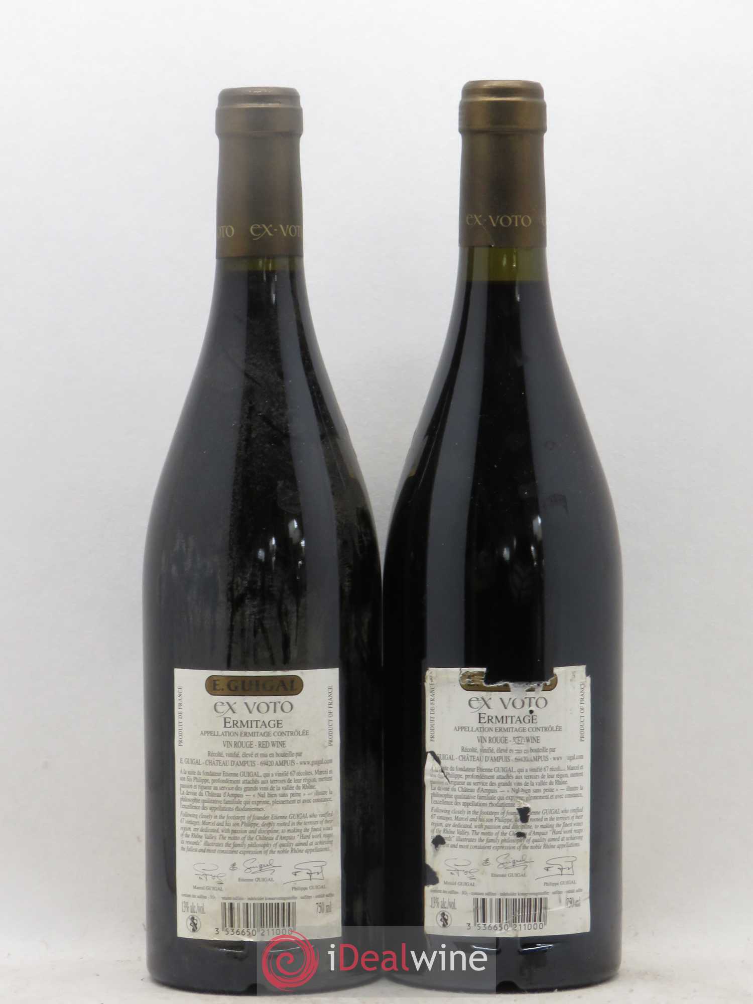 Ermitage Ex Voto Guigal 2005 - Lot de 2 bouteilles - 1