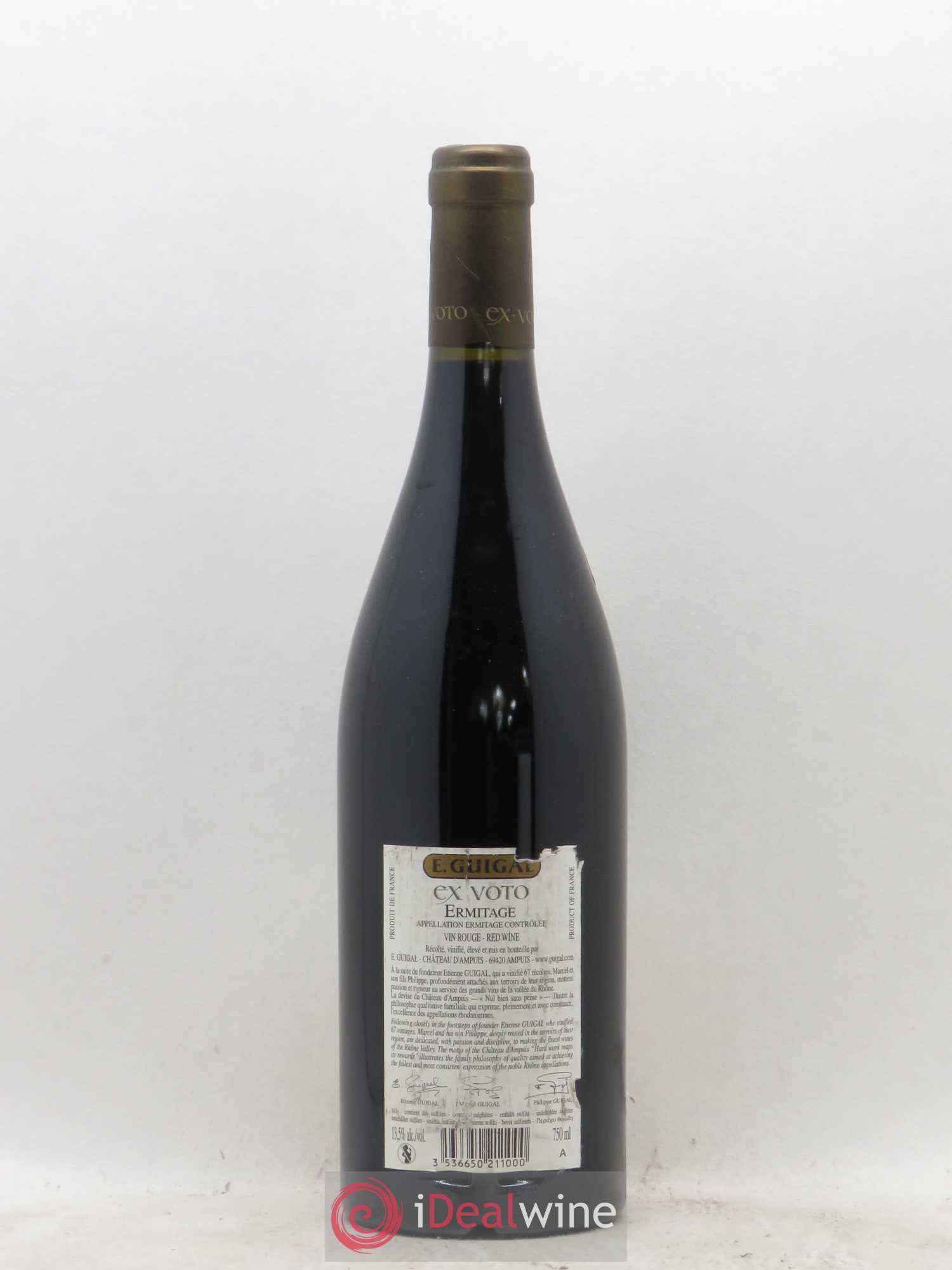 Ermitage Ex Voto Guigal 2007 - Lot de 1 bouteille - 1