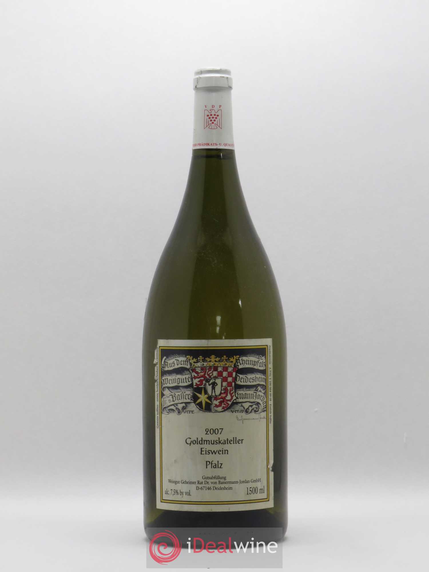 Allemagne Pfalz Goldmuskateller Eiswein Weingut Rat Dr. Von Bassermann-Jordan (sans prix de réserve) 2007 - Posten von 1 Magnum - 0