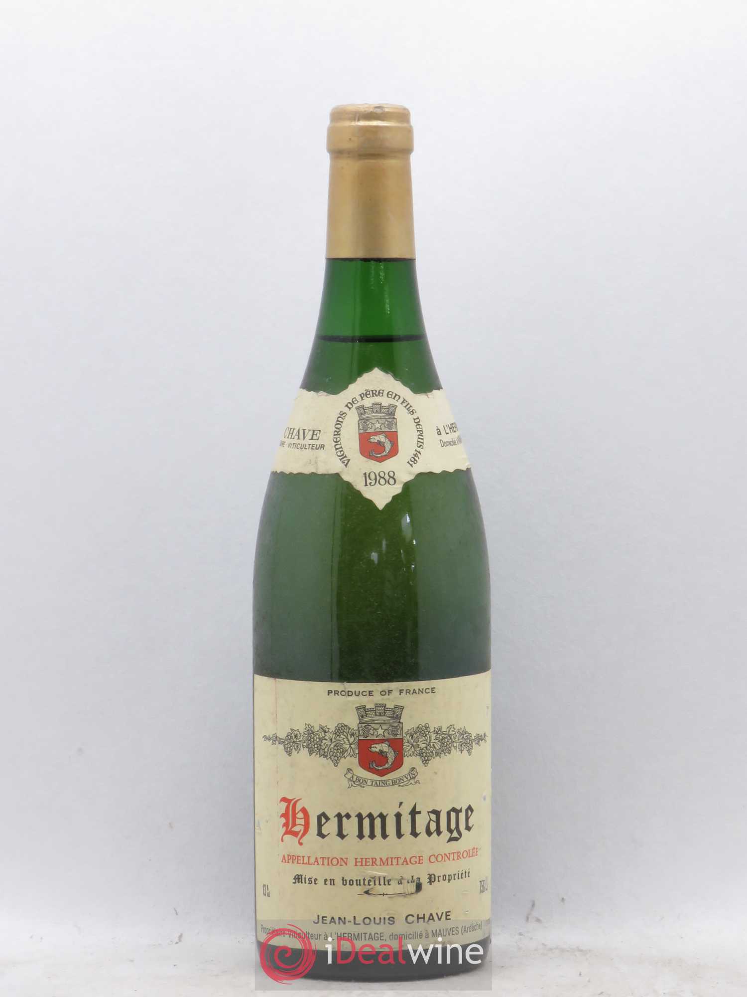 Hermitage Jean-Louis Chave 1988 - Lot de 1 bouteille - 0